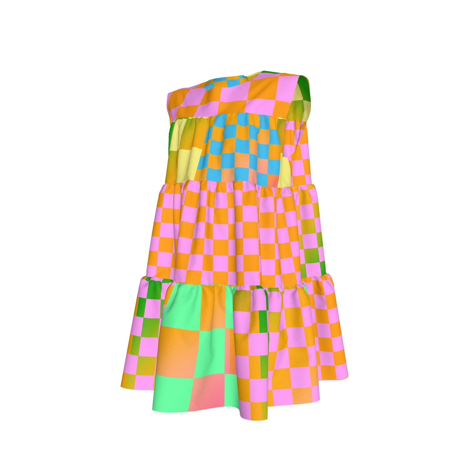 BruceGlen Psycheck Tiered Dress
