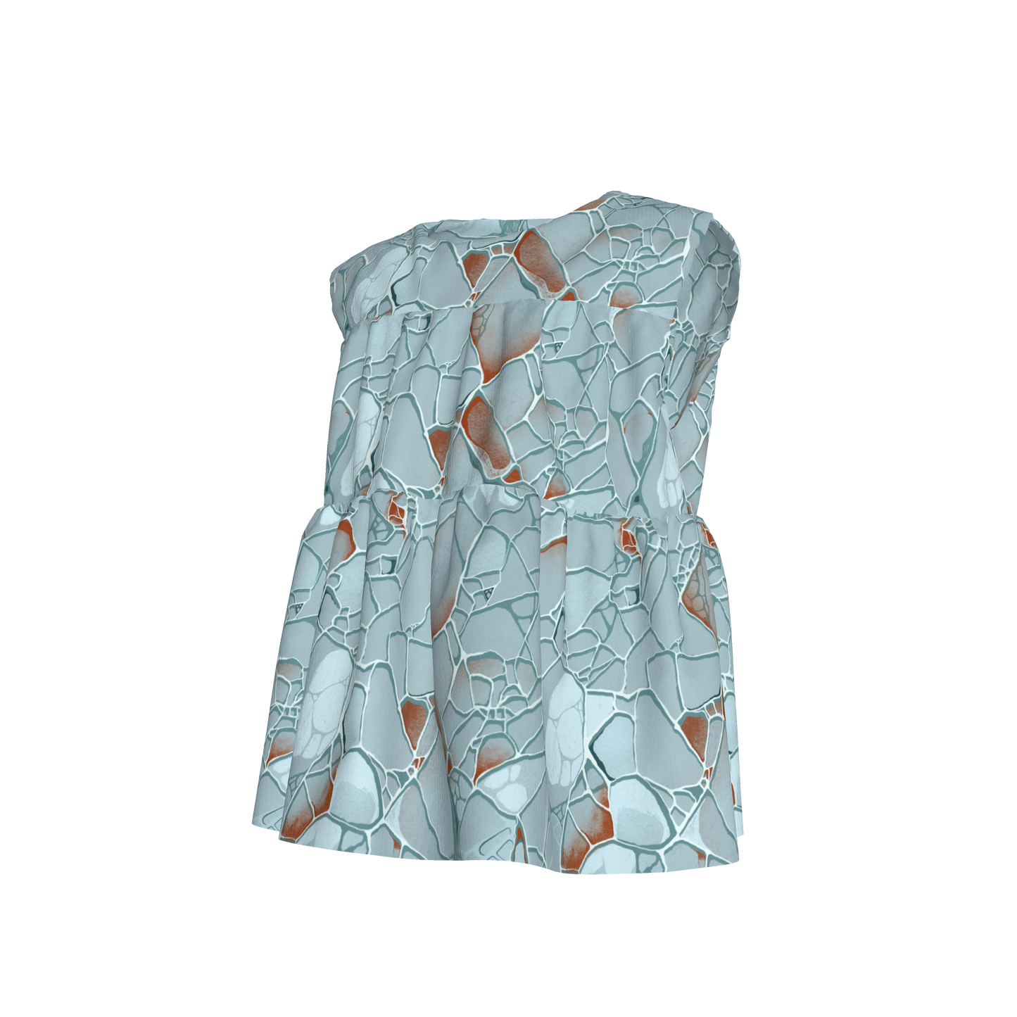 Larimar Ruffle Top