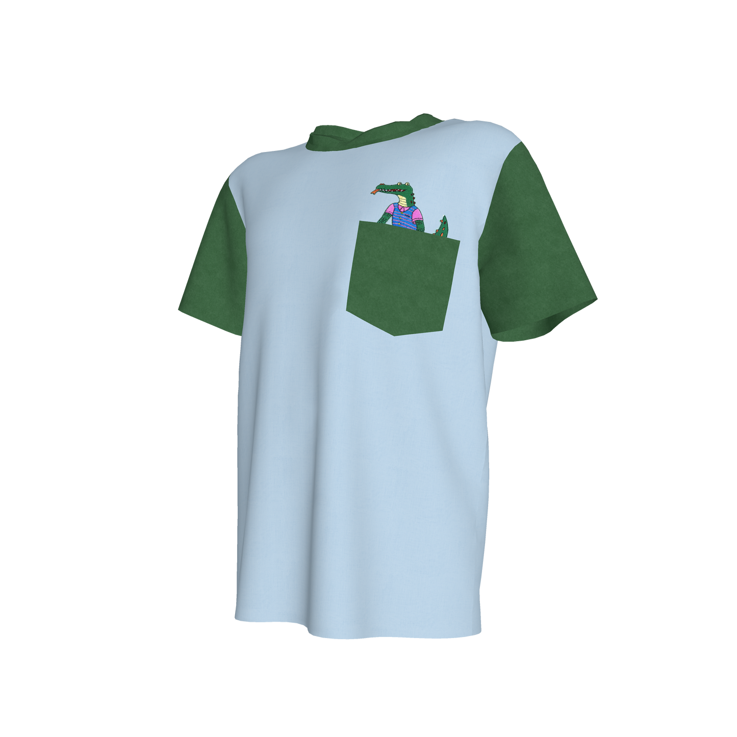 Croc Pocket Pal Tee in Swamp