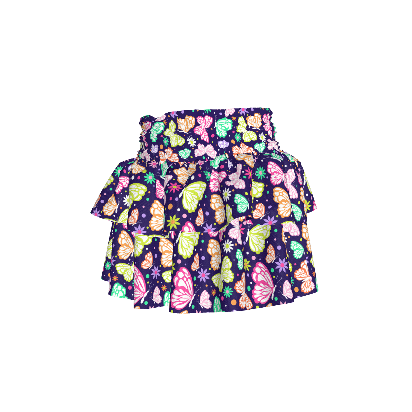 Butterfly Ruffled Skirt