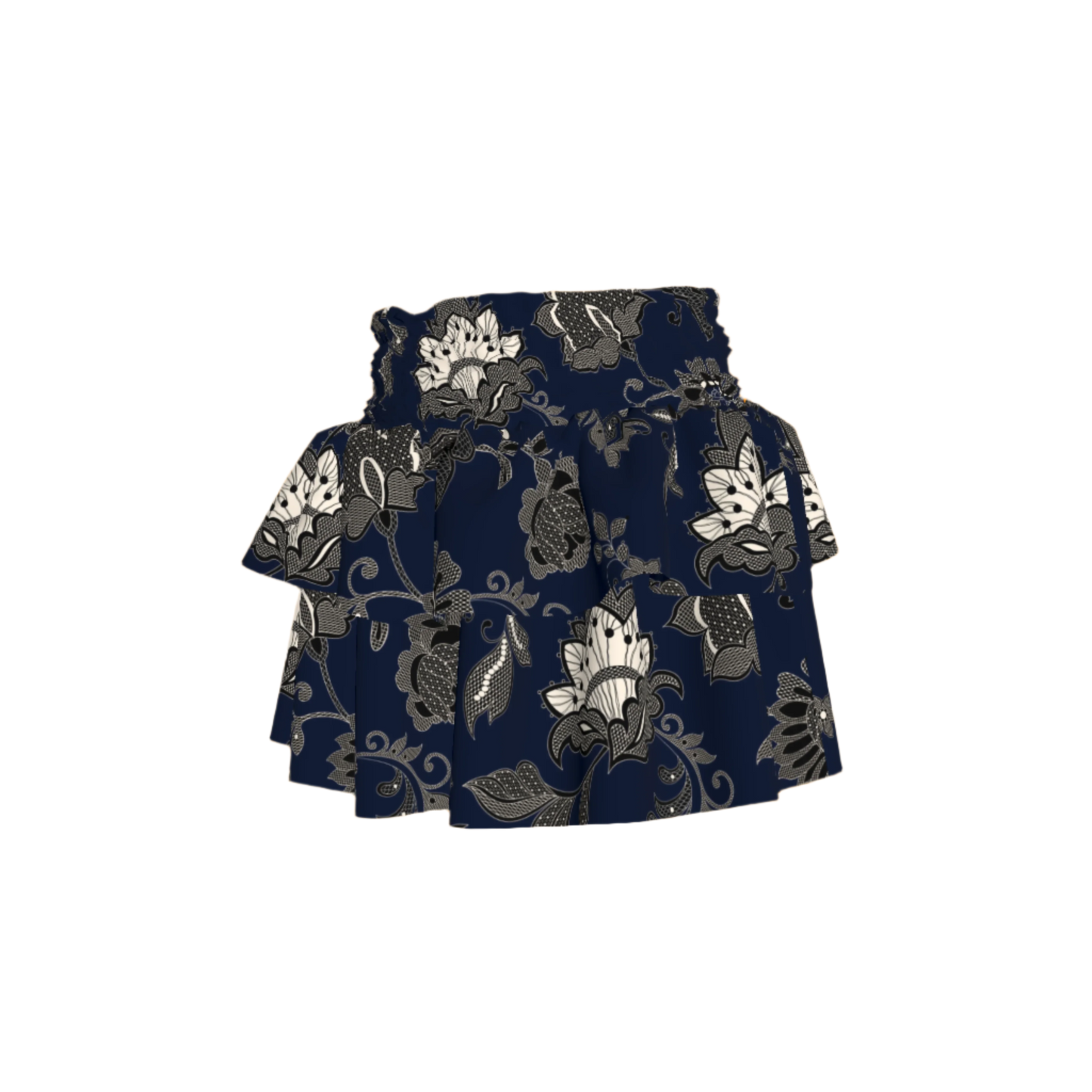 Kid's Smocked Ruffle Skirt in Legacy Lace