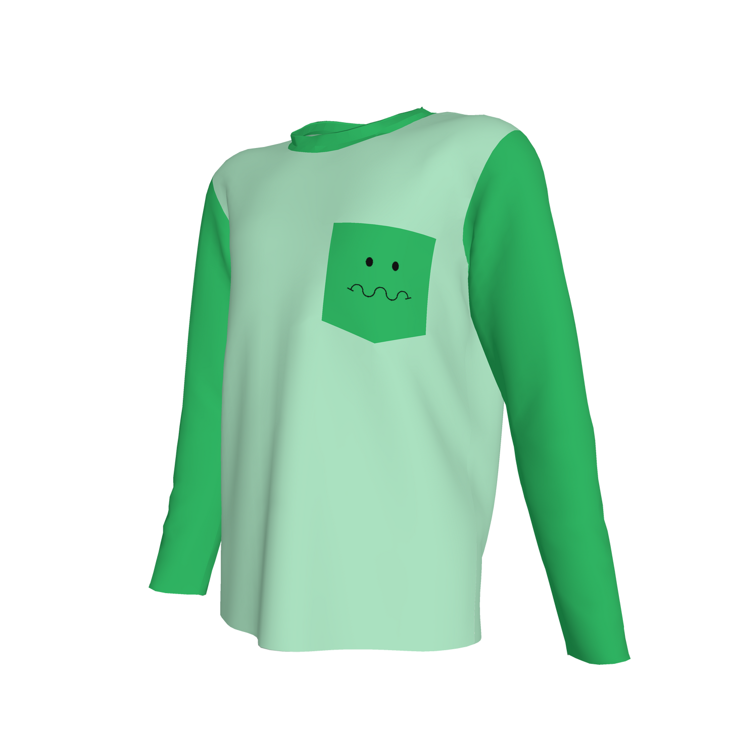 Worried Long Sleeve Pocket T-Shirt