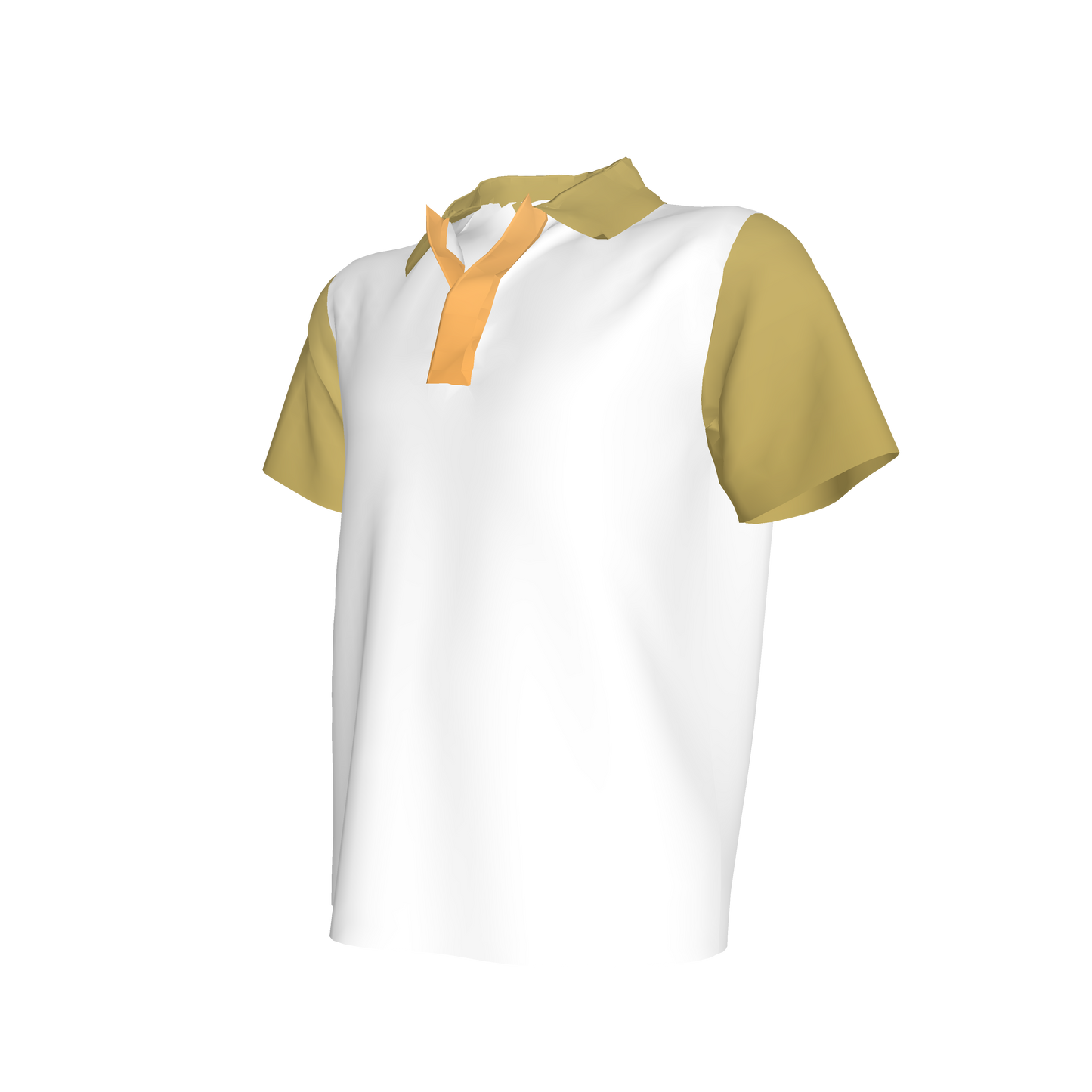 White & Green Polo Shirt