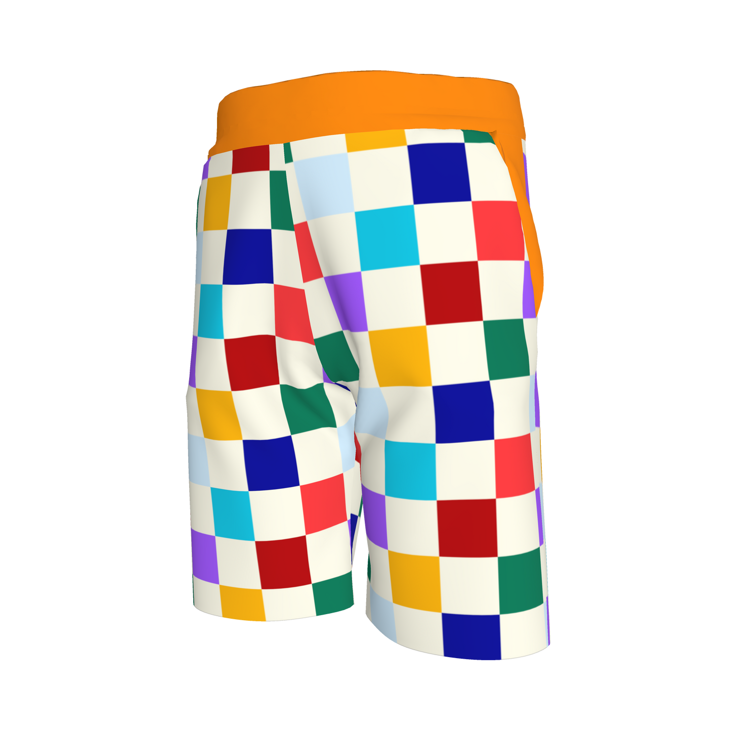 Small Kaleidoscope Checks Knit Shorts