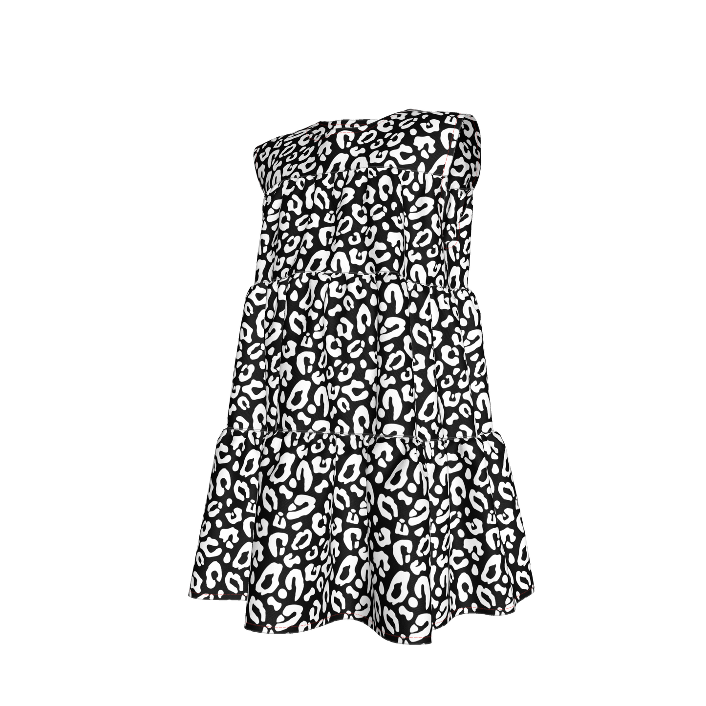 Kid's Ruffle Dress in Black Kitty Cat Dreamer