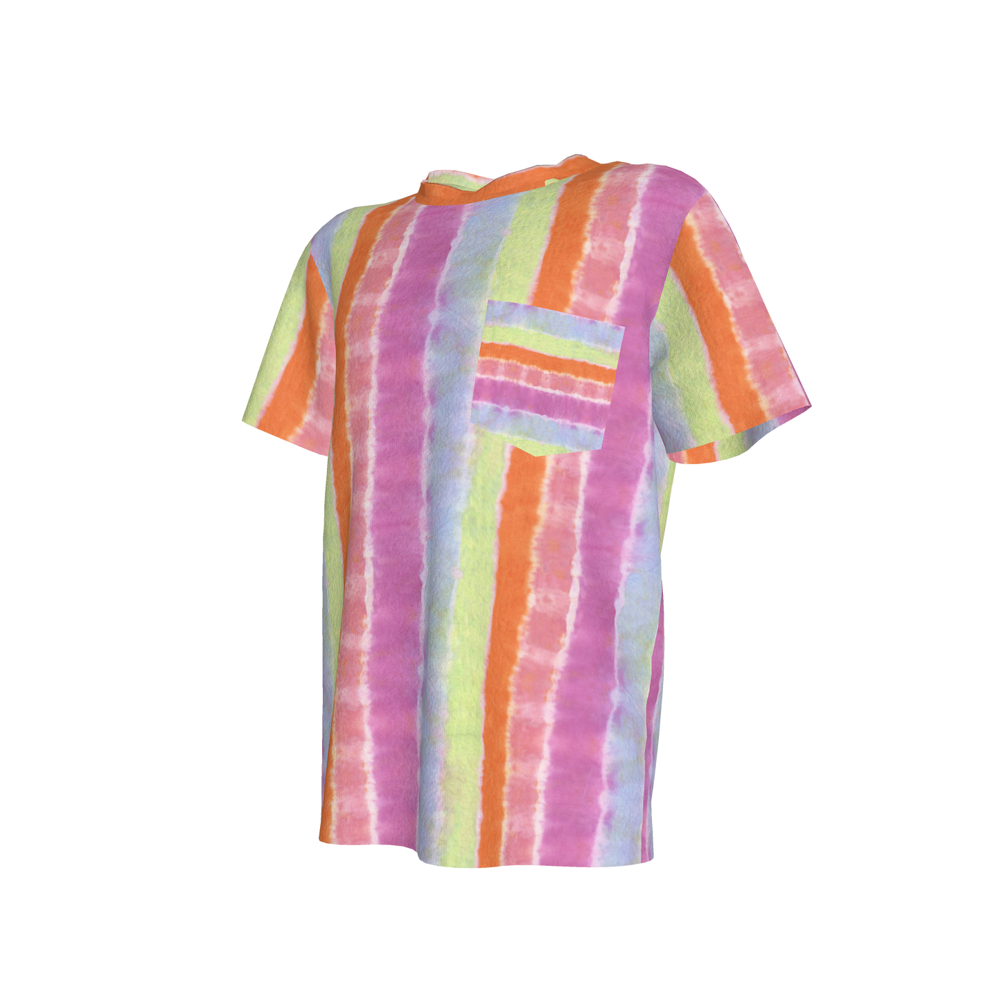 Rainbow Tie Dye Pocket T-shirt
