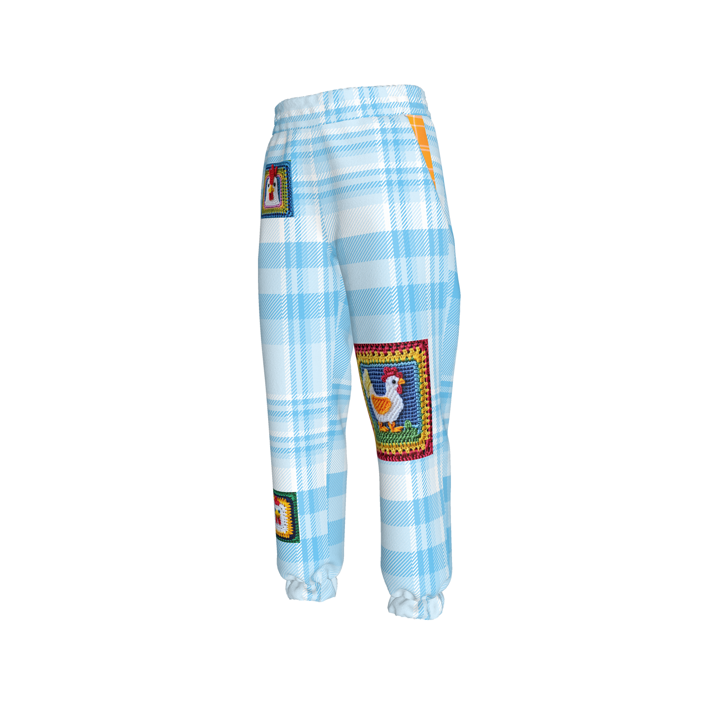 Peck-uliar Chicken Check Pants