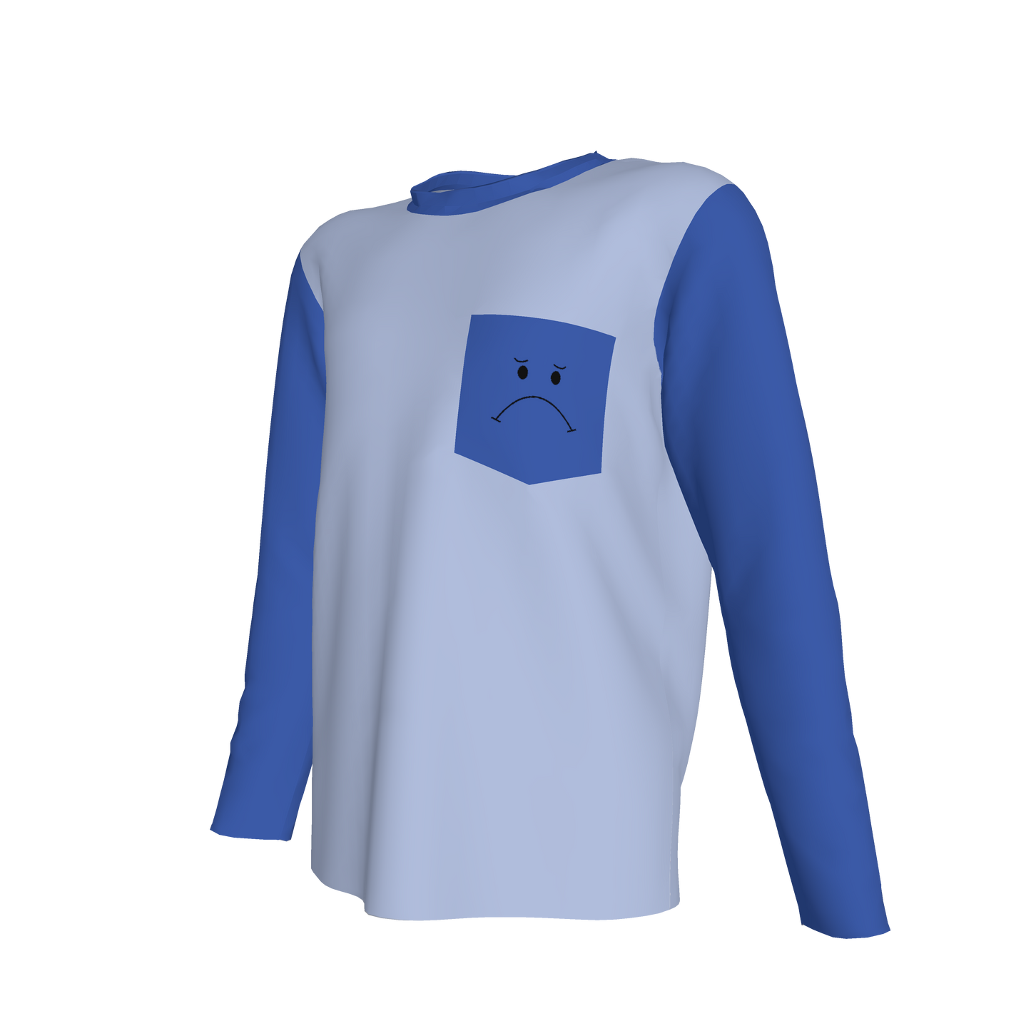 Sad Long Sleeve Pocket T-Shirt