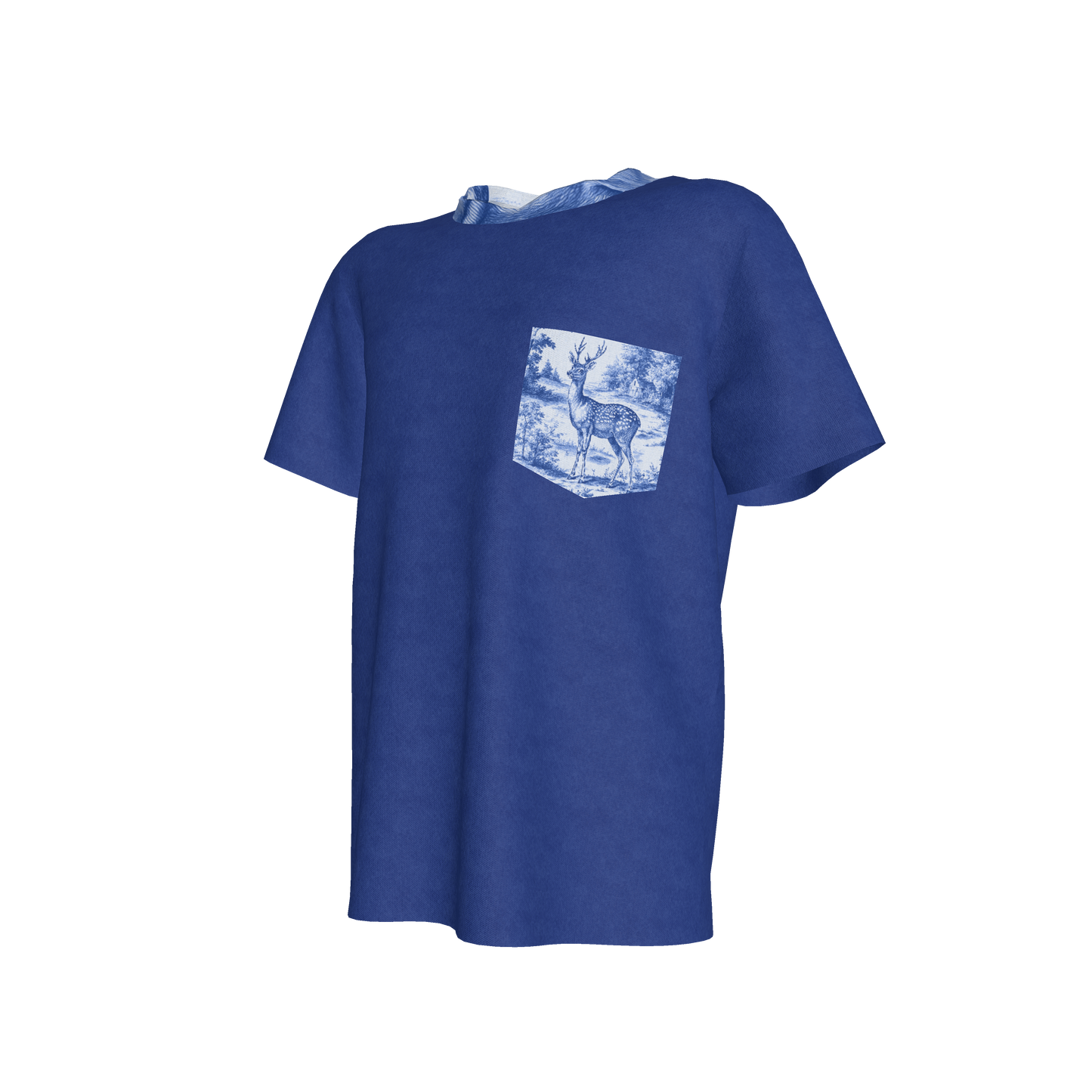 Blue Adventure Deer Pocket Tee