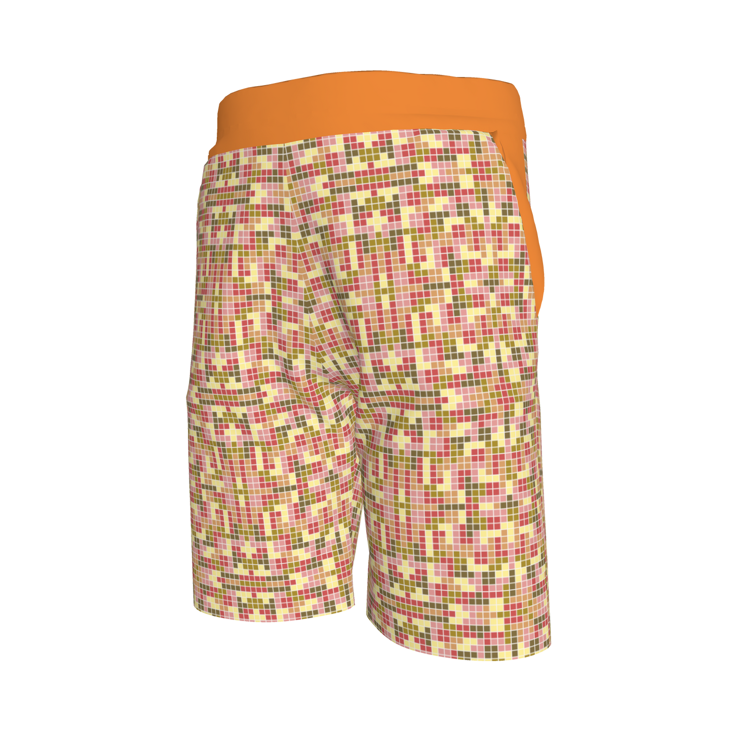 Tetris & Orange Shorts