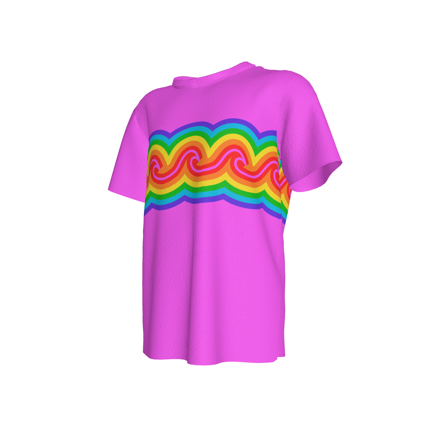 Macy Tee in Pink Rainbow