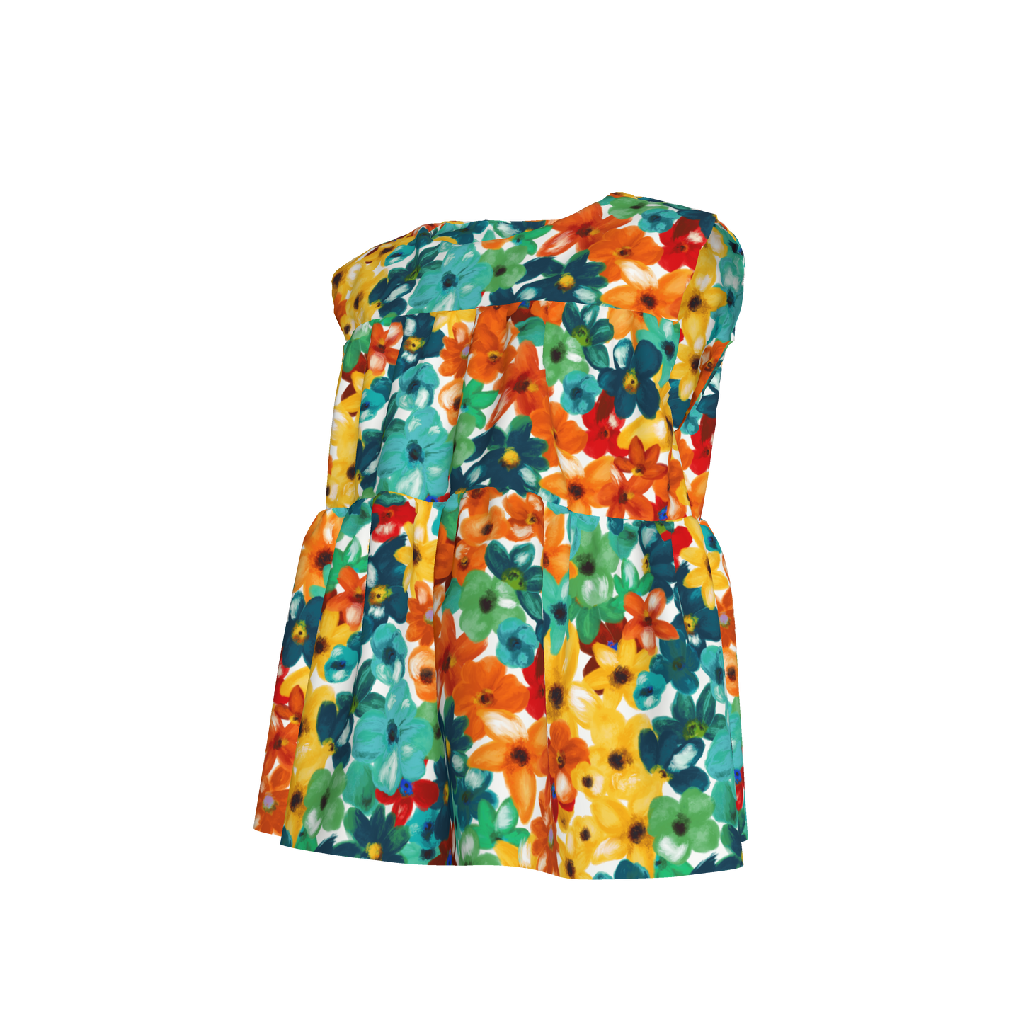 Kid's Sleeveless Ruffle Top Fleur de Esti