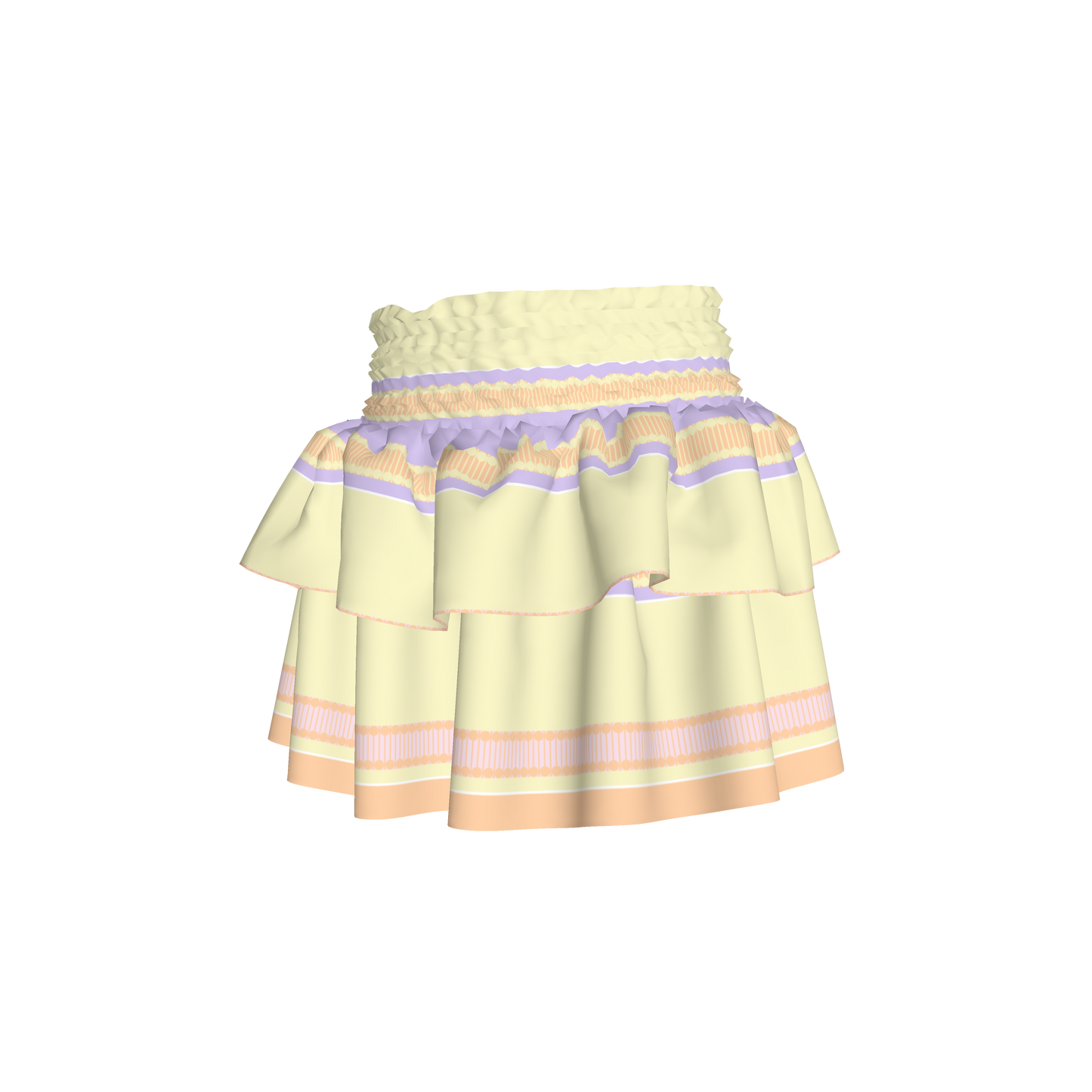 Kid's Smocked Ruffle Skirt in Paquin Pastel