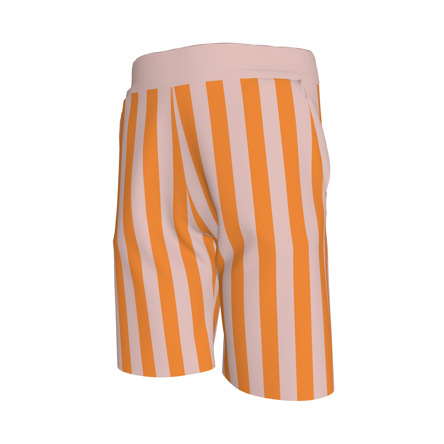 Pink & Orange Stripes Shorts