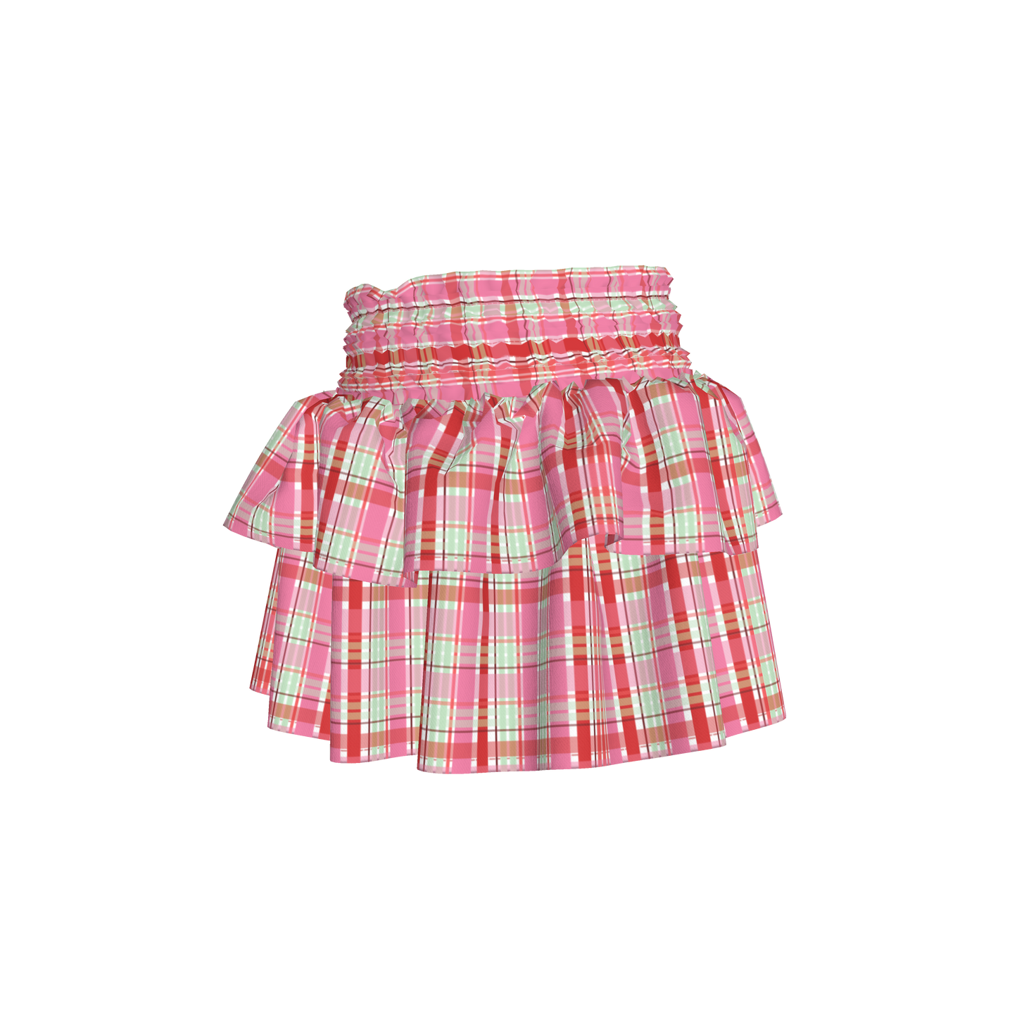 Cherry Soda Smocked Skirt