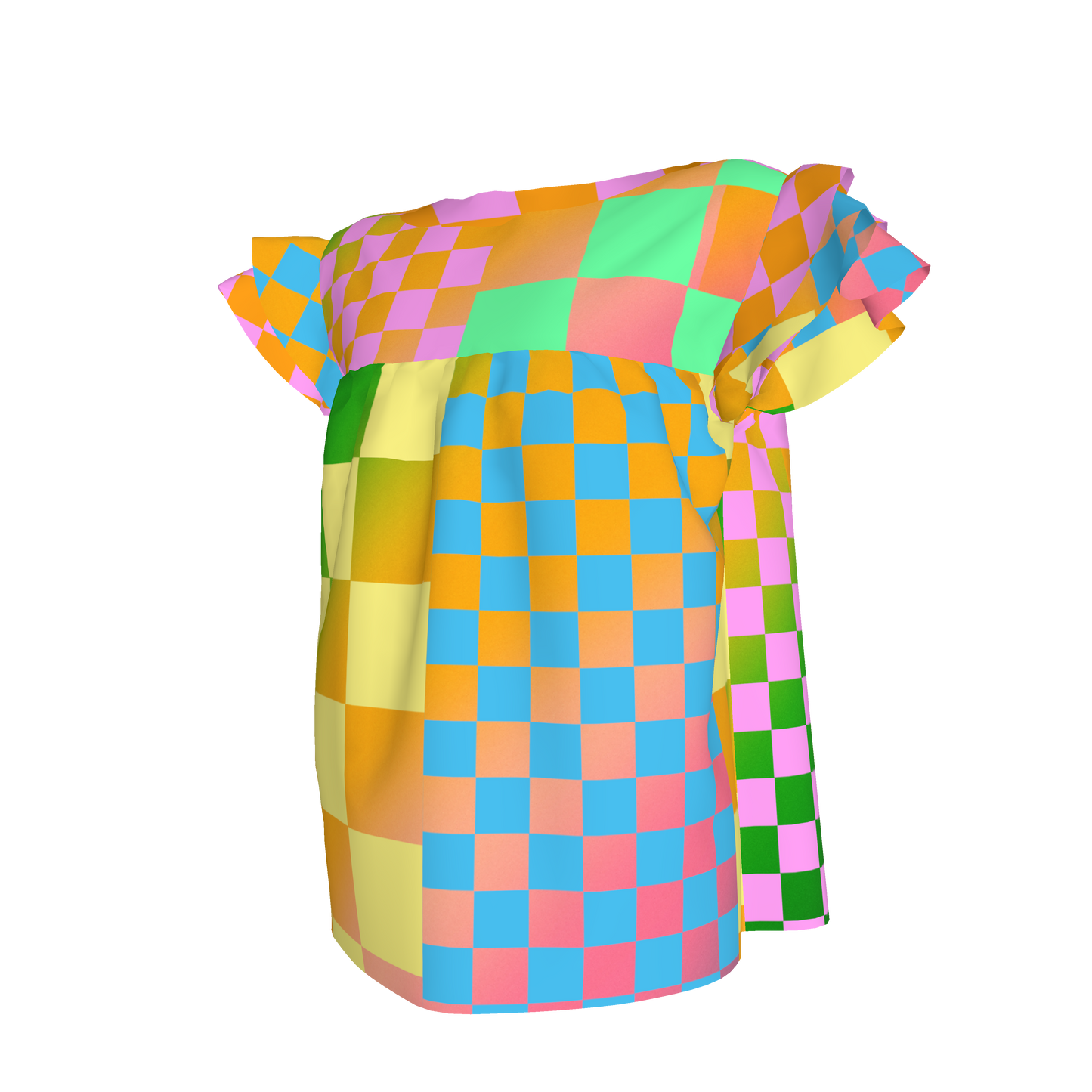 BruceGlen Psycheck Kid's Ruffled Sleeve Top