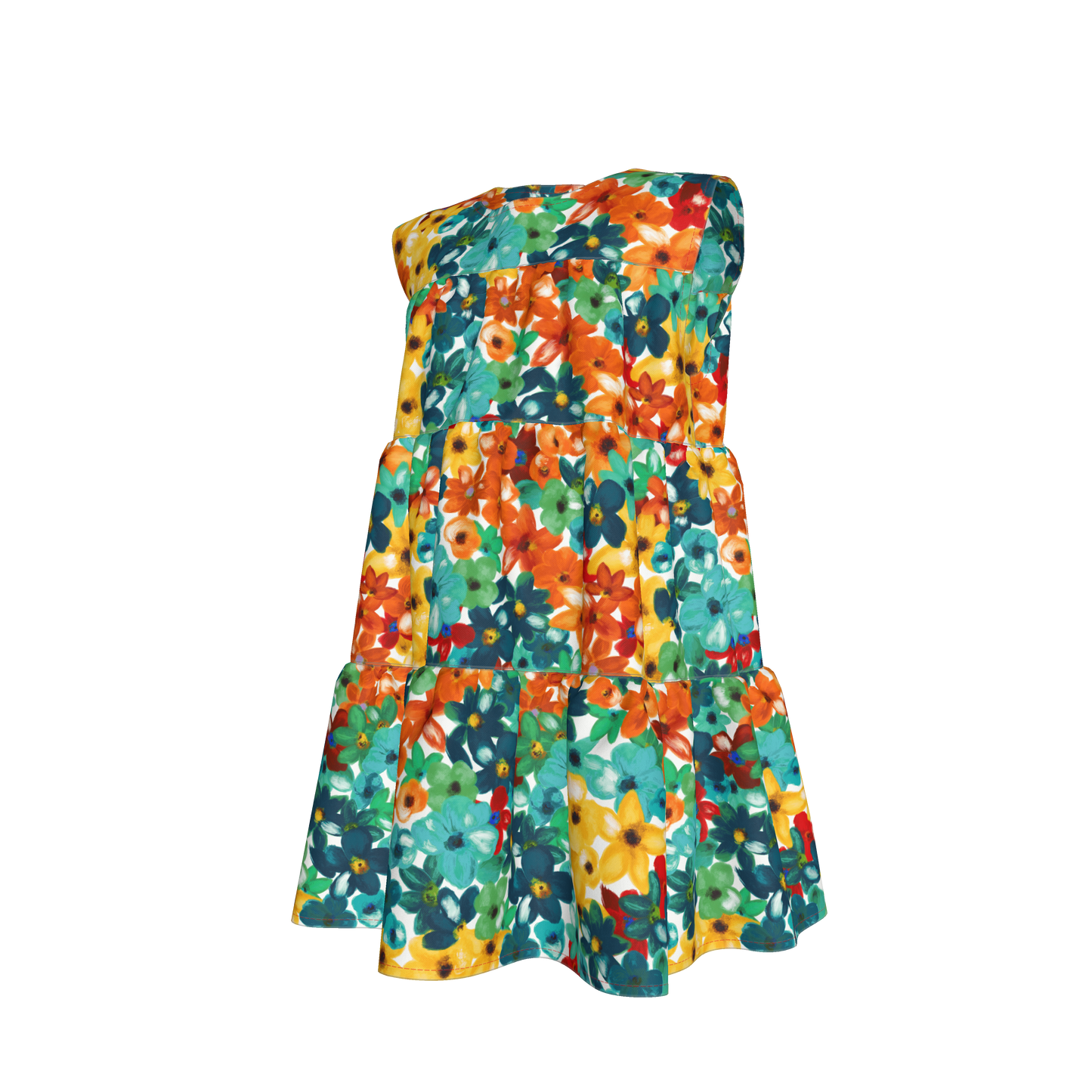 Kid's Ruffle Dress in Fleur de Esti