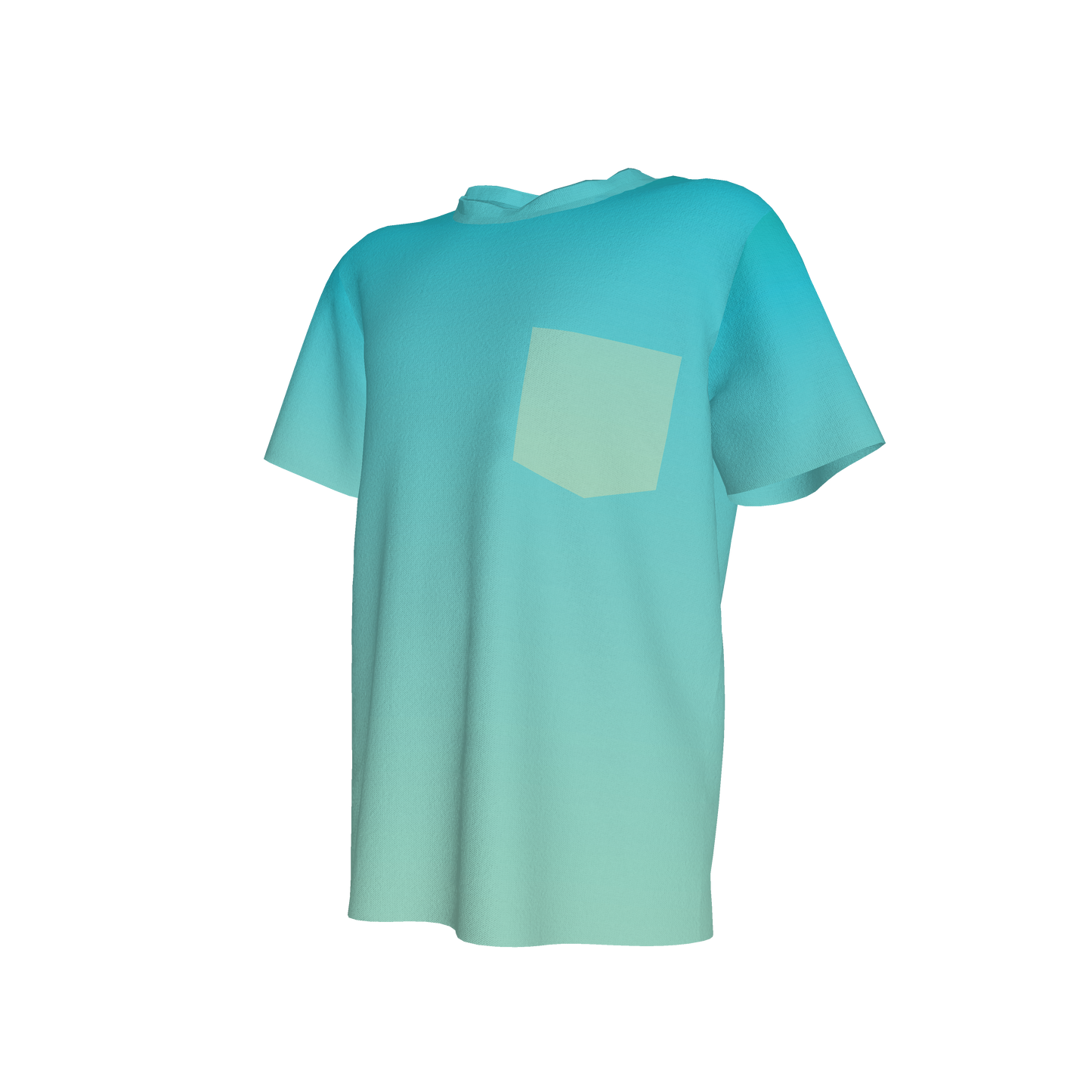 Blue Ombre Pocket T-shirt