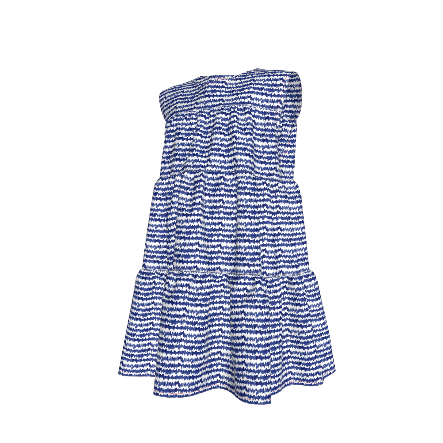 Kid's Ruffle Dress in Cobalt Sound