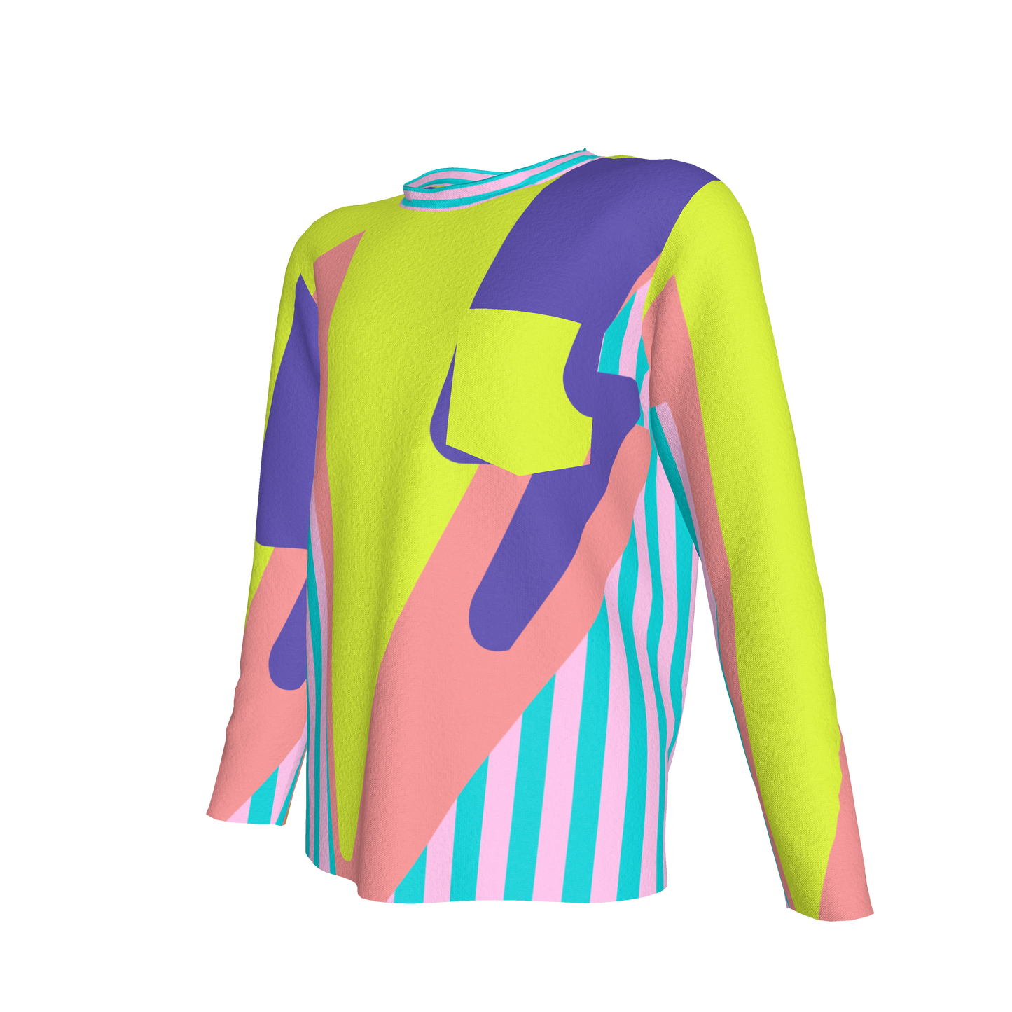 Color Splash Long Sleeve Pocket T-shirt