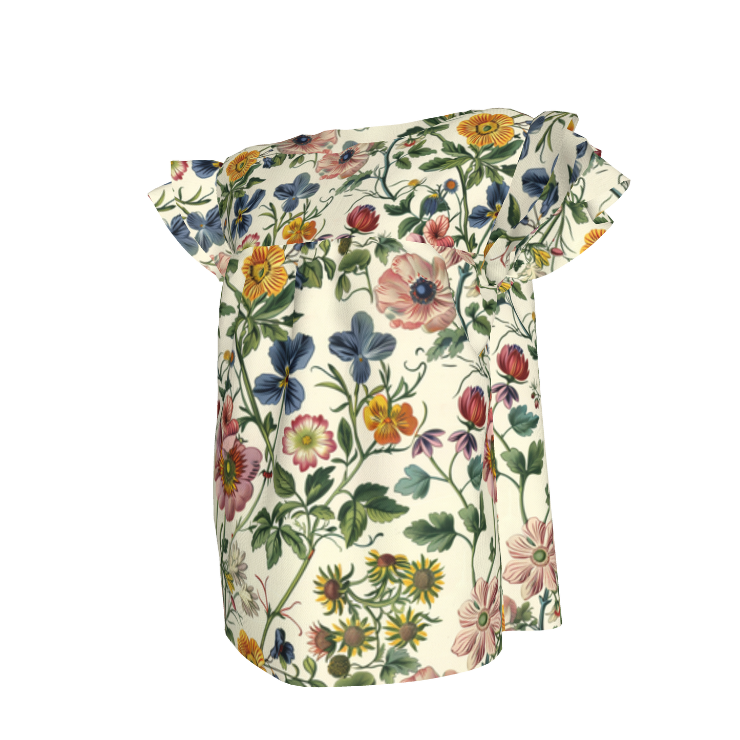 Gardenia Ruffle Sleeve Top