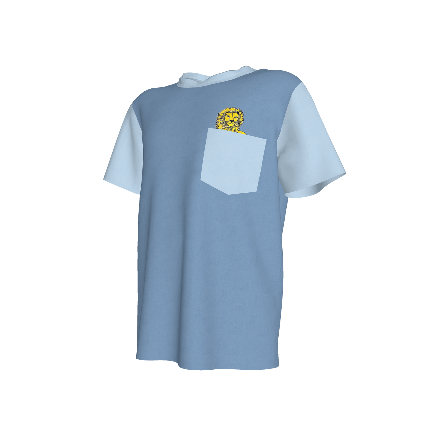 Lion Pocket Pal Tee in Classic Blues