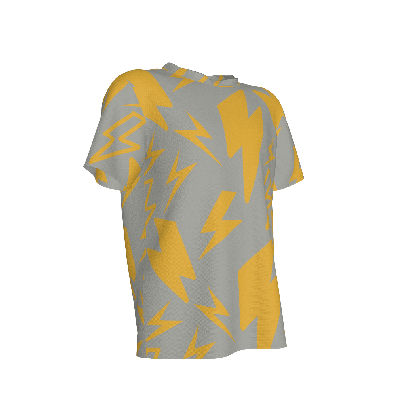 Kid's Pocket T-Shirt in Grey Super Thunder in Cotton Spandex Lightweight Jersey