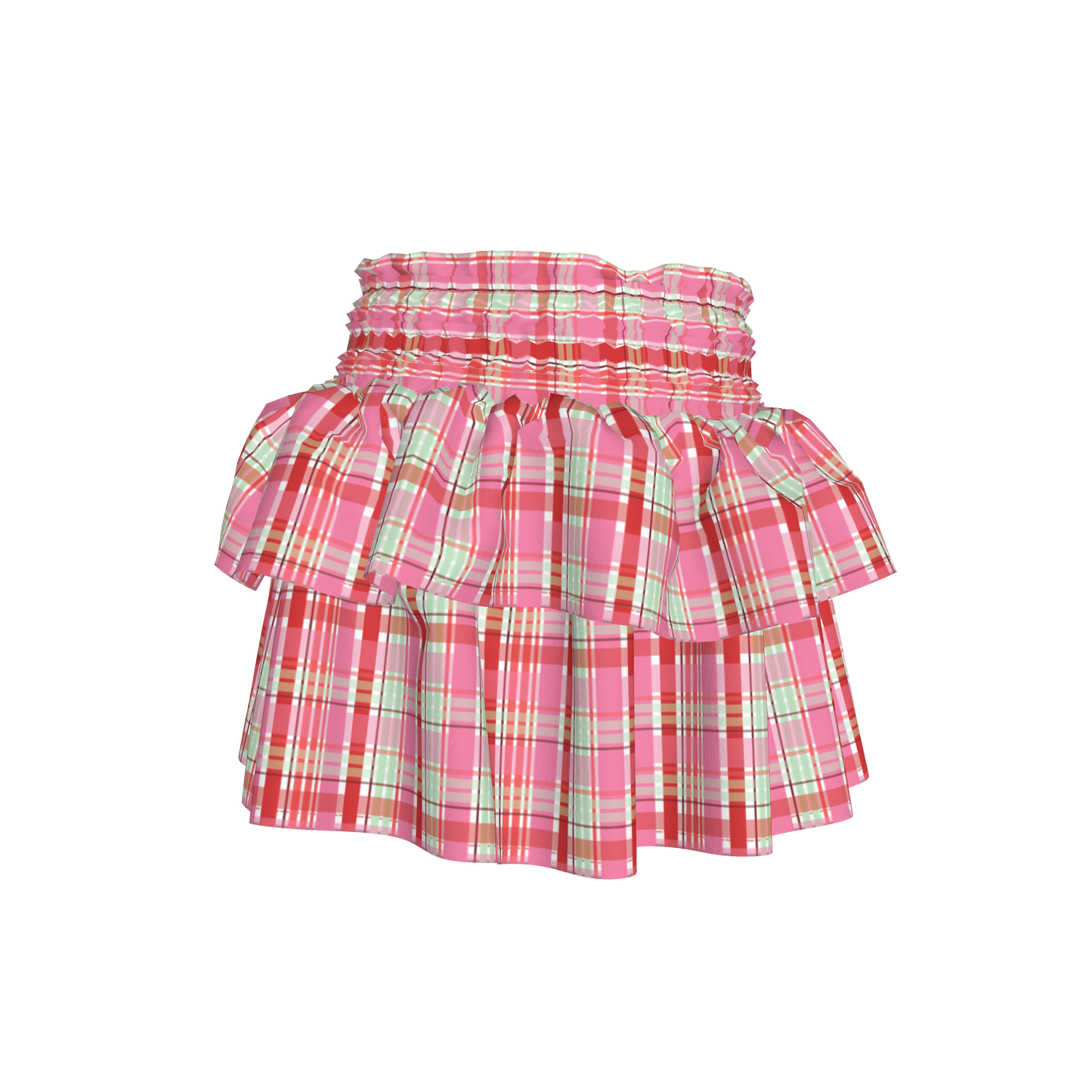 Cherry Soda Smocked Skirt