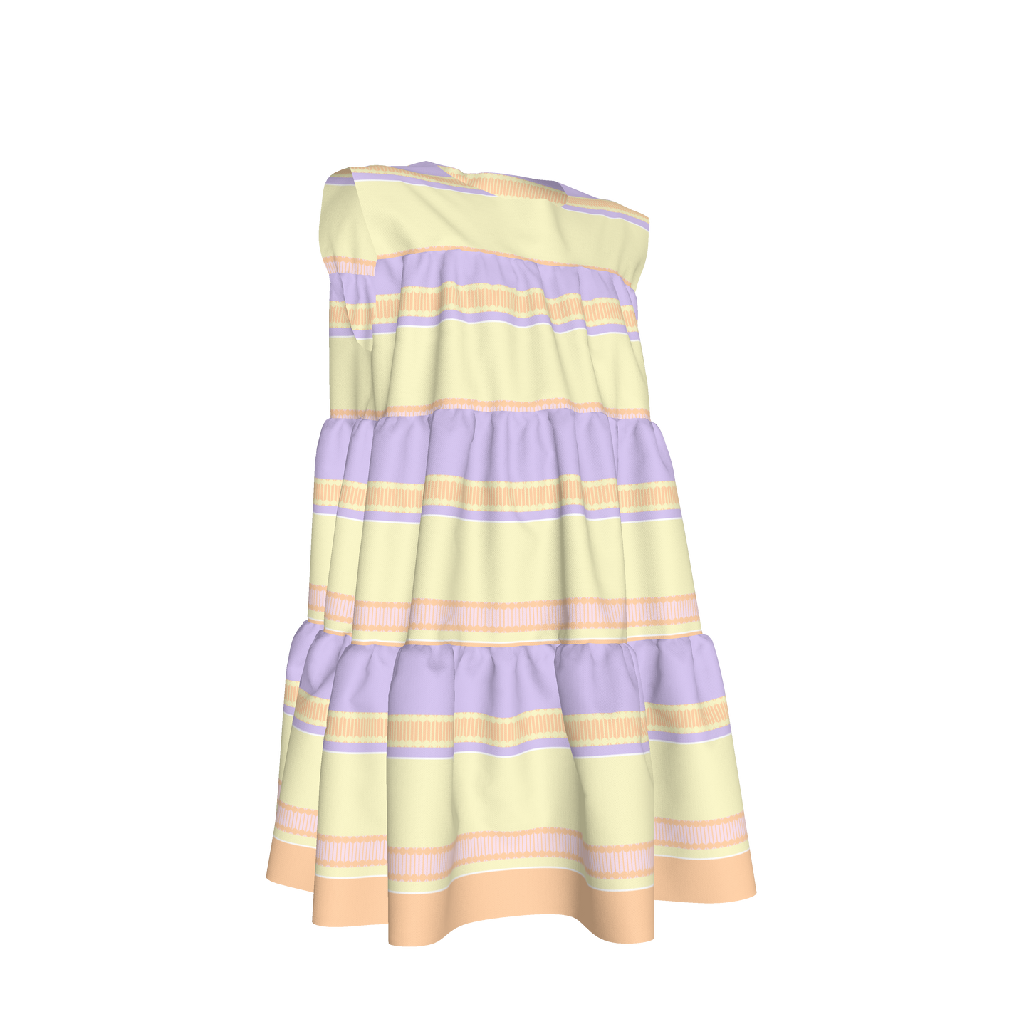 Kid's Ruffle Dress With Lining in Paquin Pastel