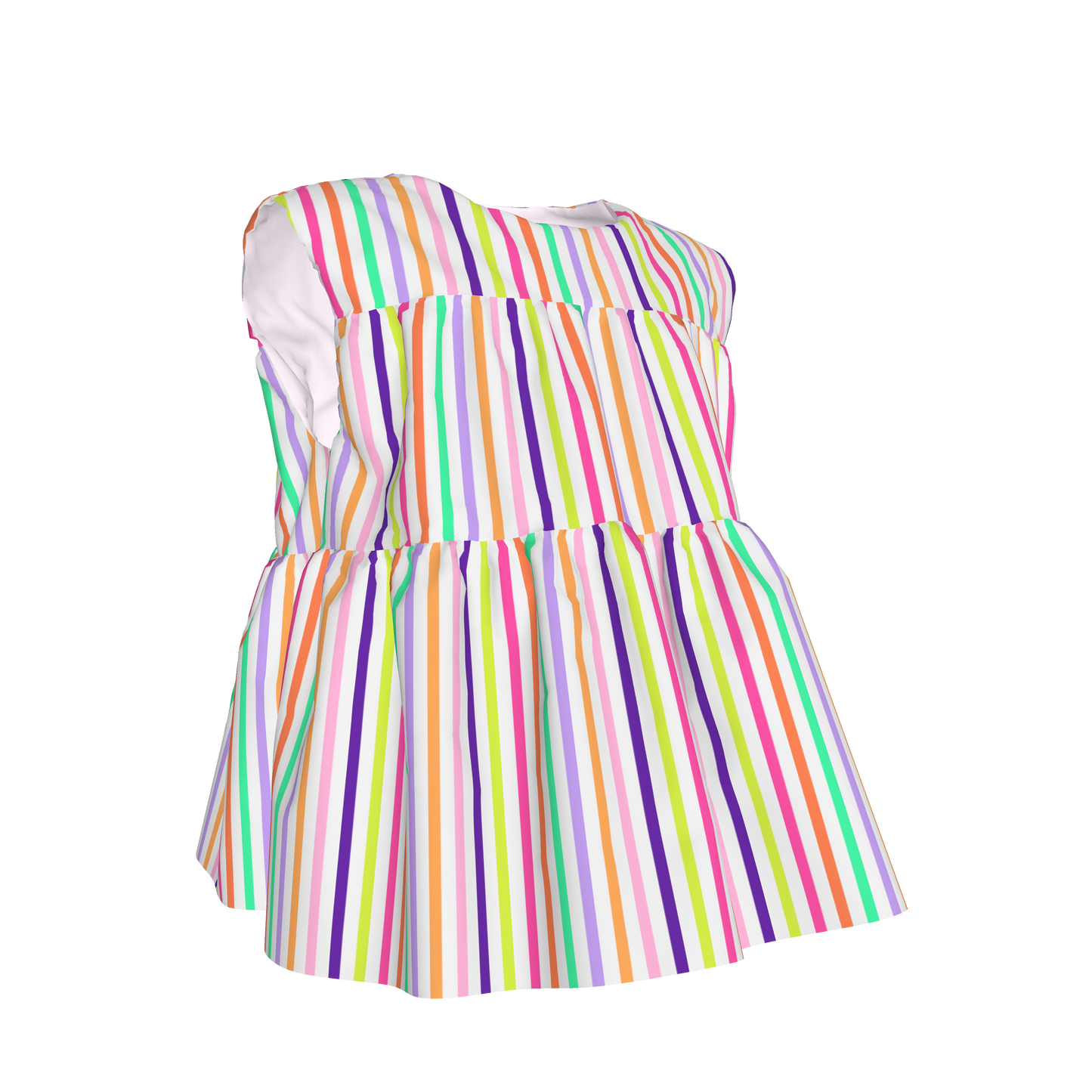 Cute Lines Ruffle Top
