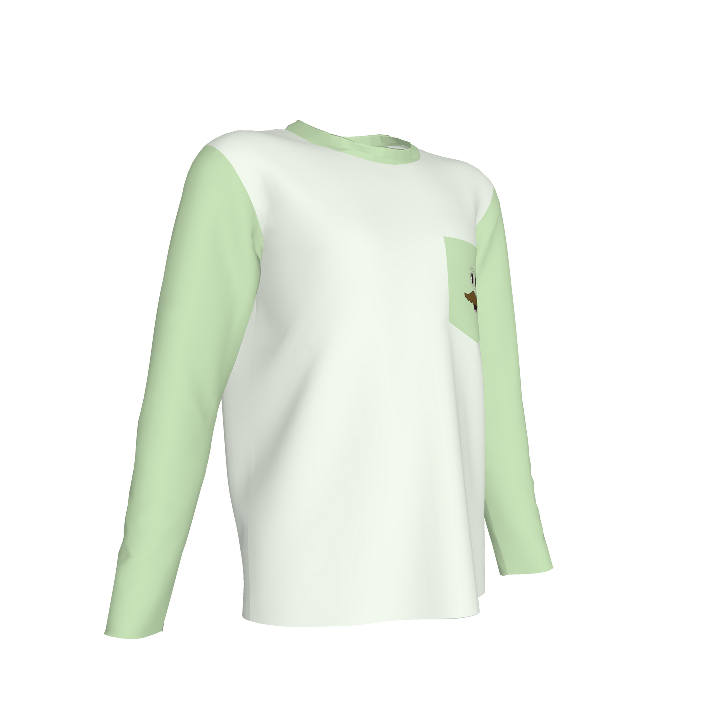 Mustache Long Sleeve Pocket T-Shirt