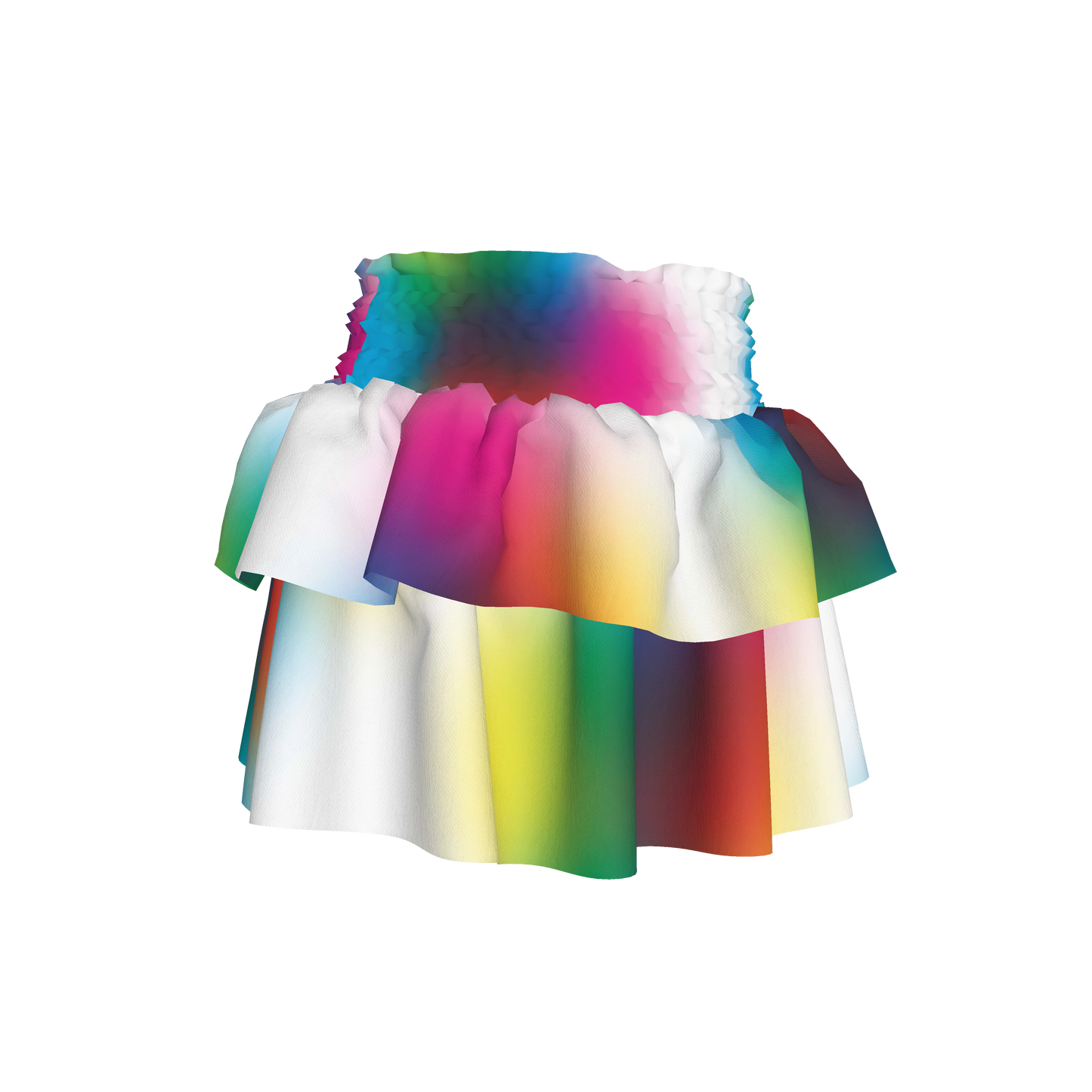 BruceGlen Color Code Kid's Smocked Skirt