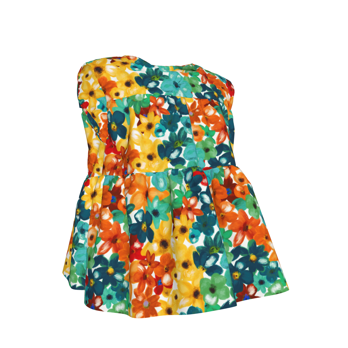 Kid's Sleeveless Ruffle Top Fleur de Esti