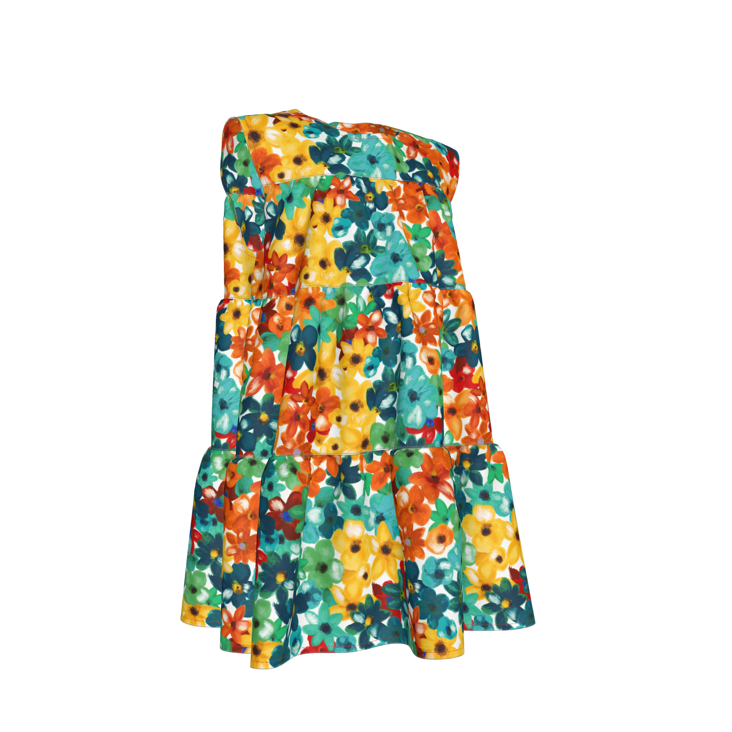 Kid's Ruffle Dress in Fleur de Esti