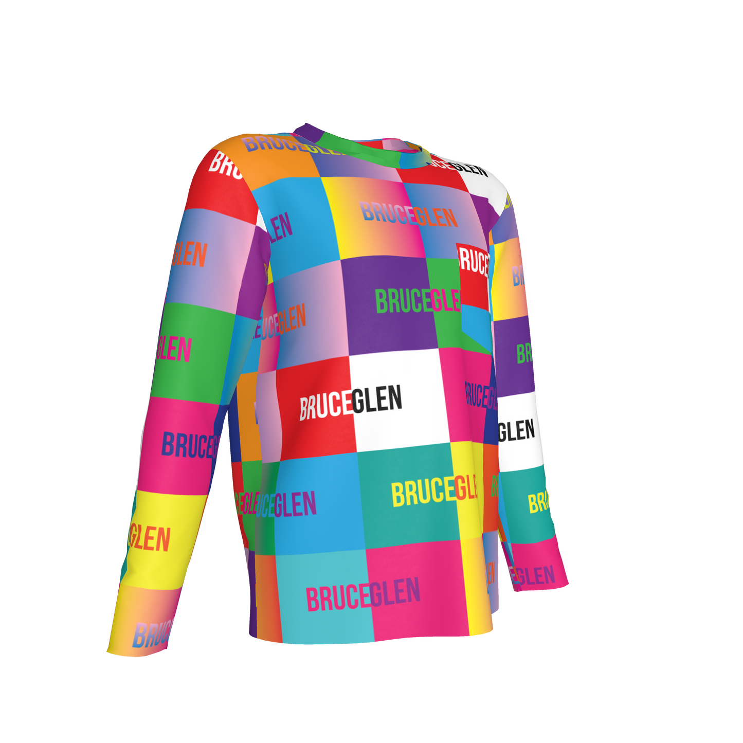 BruceGlen Logo Blocks Kid's Long Sleeve Tee