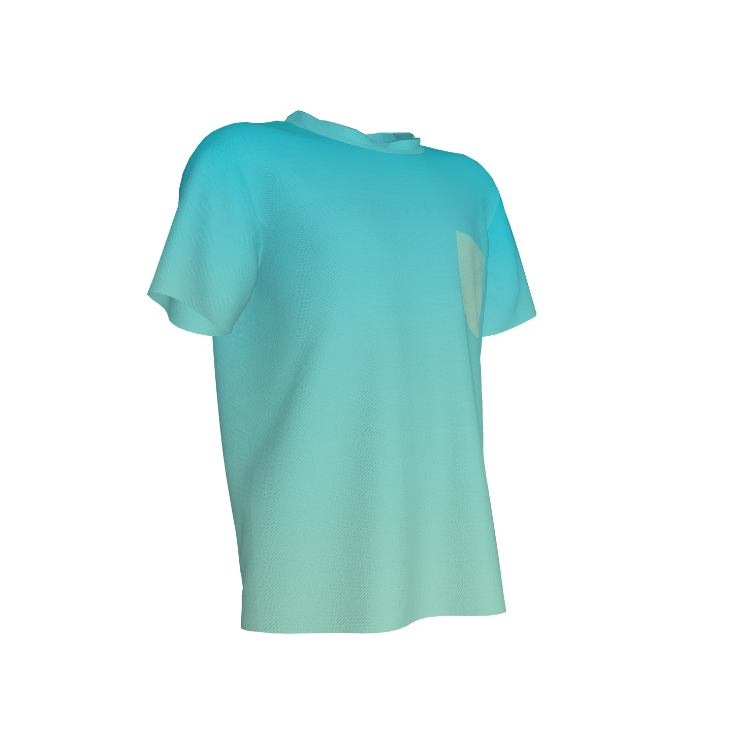 Blue Ombre Pocket T-shirt