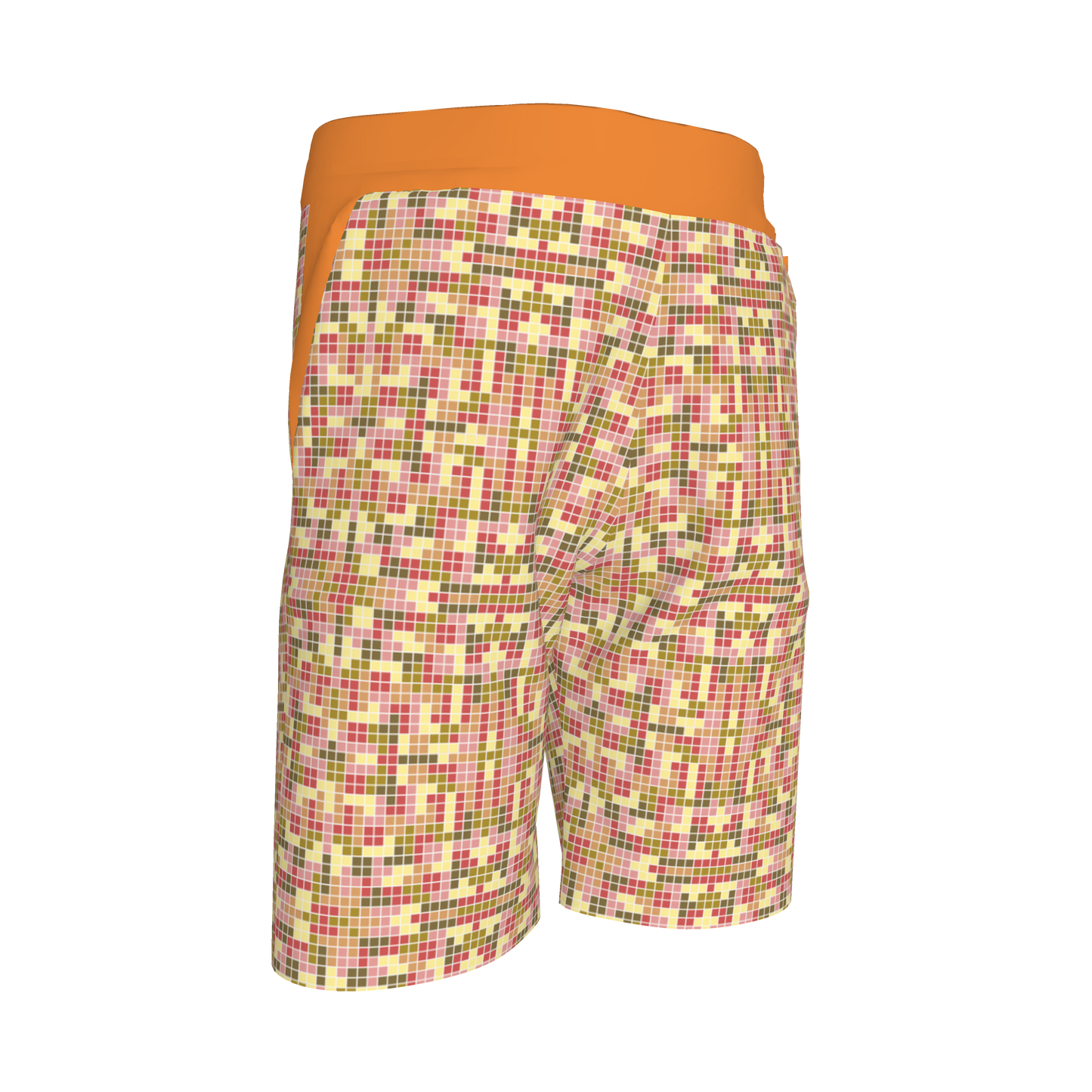 Tetris & Orange Shorts