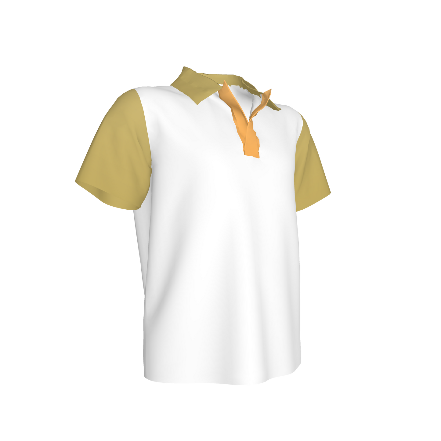 White & Green Polo Shirt