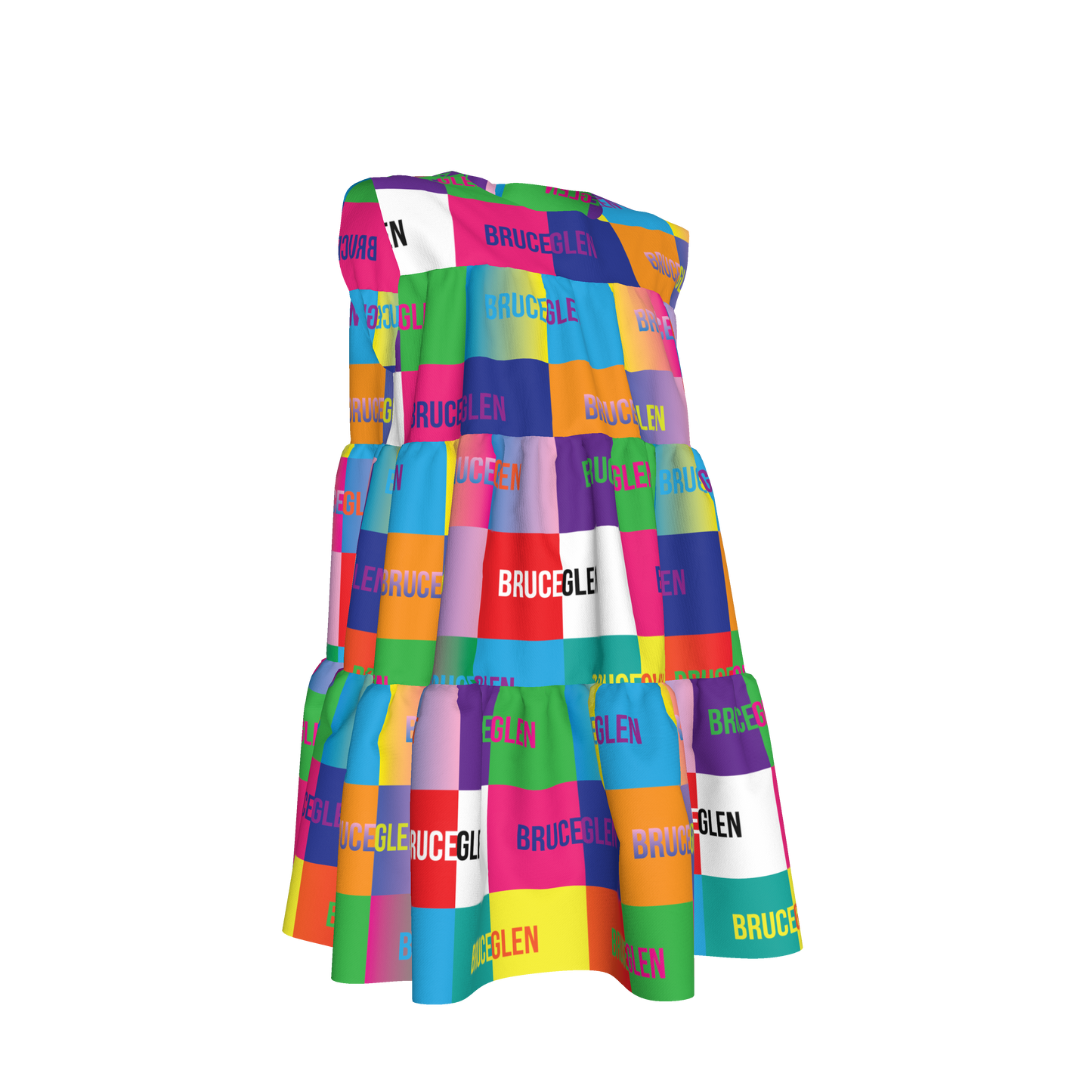 BruceGlen Logo Blocks Kid's Tiered Dress