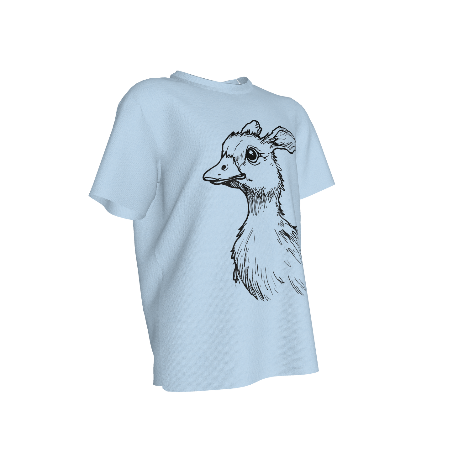 Duckling Dreams Bunny Tee in Ice Blue