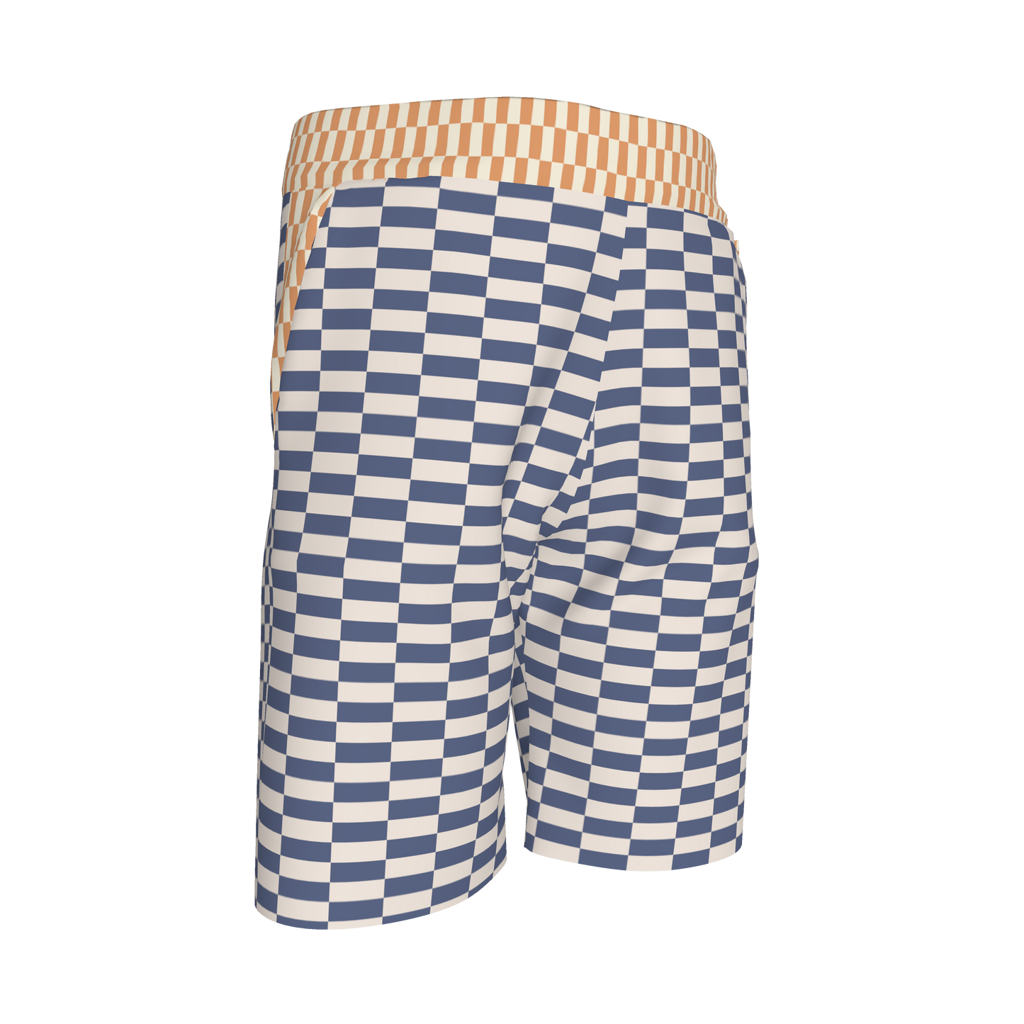 Blue & Yellow Gingham Shorts