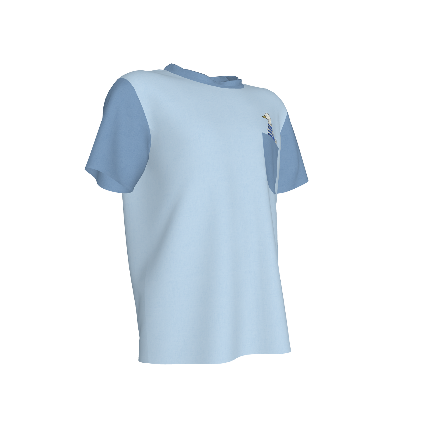 Duck Pocket Pal Tee in Easy Blue