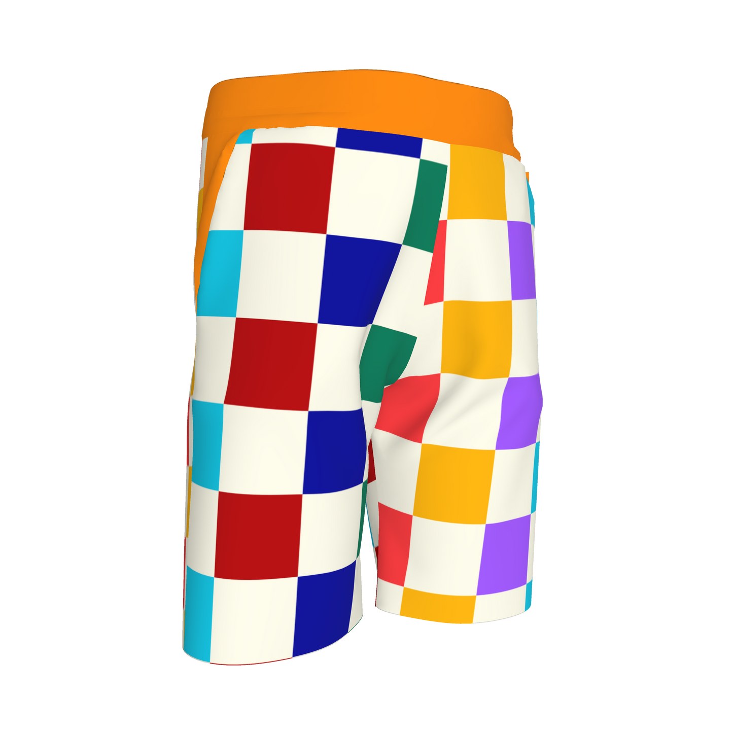 Large Colorblock Knit Shorts