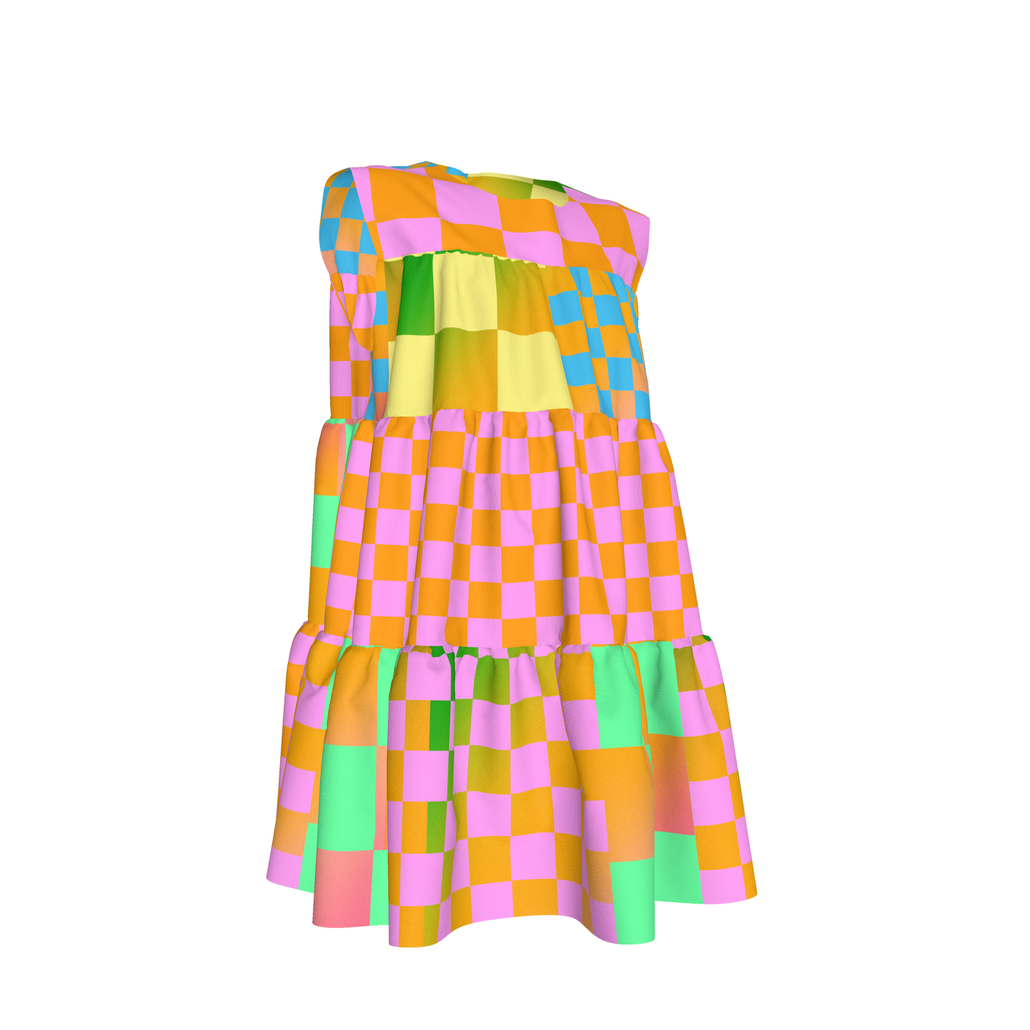 BruceGlen Psycheck Tiered Dress
