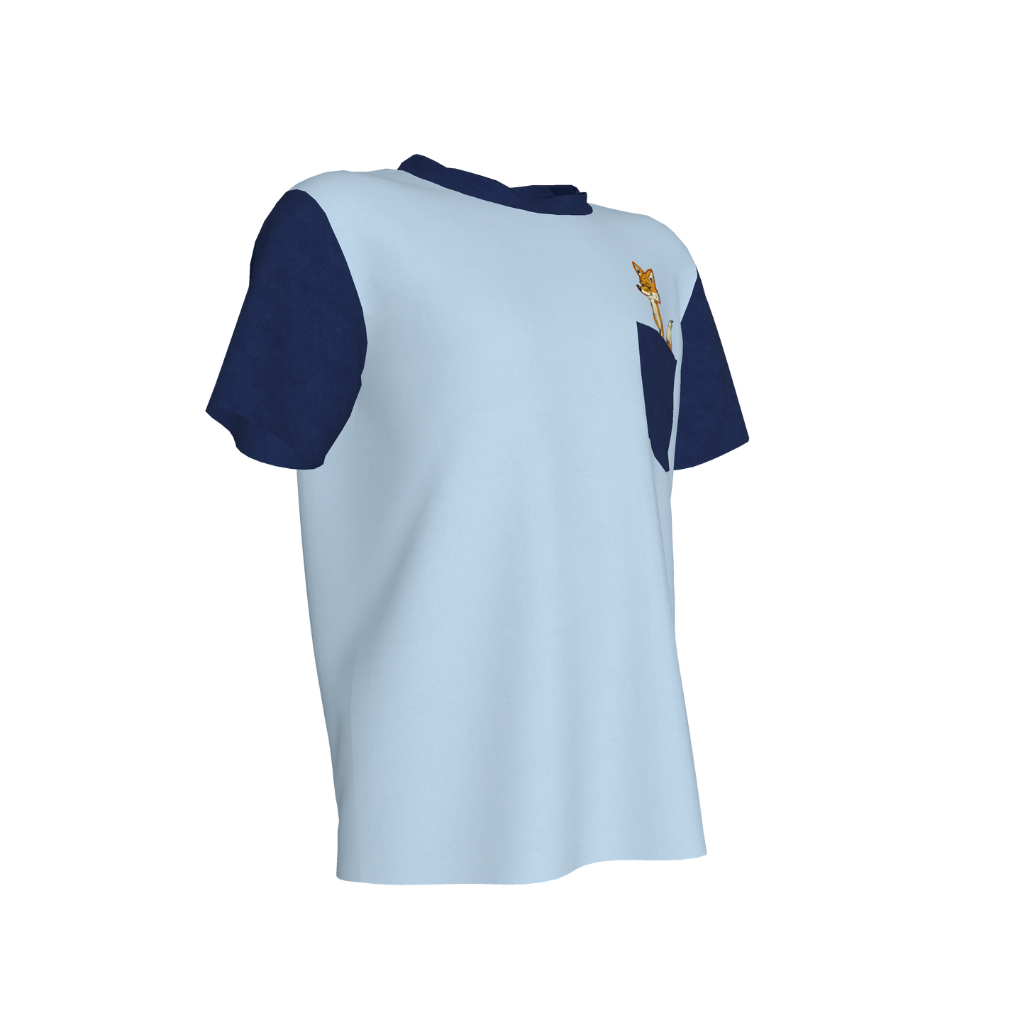 Fox Pocket Pal Tee in Navy Contrast