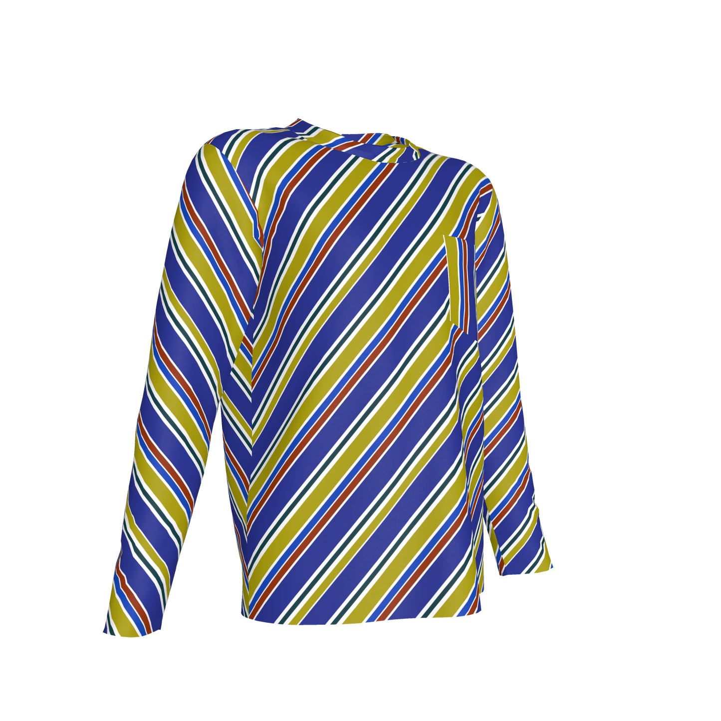 Heath Pocket Tee in Kali Stripe