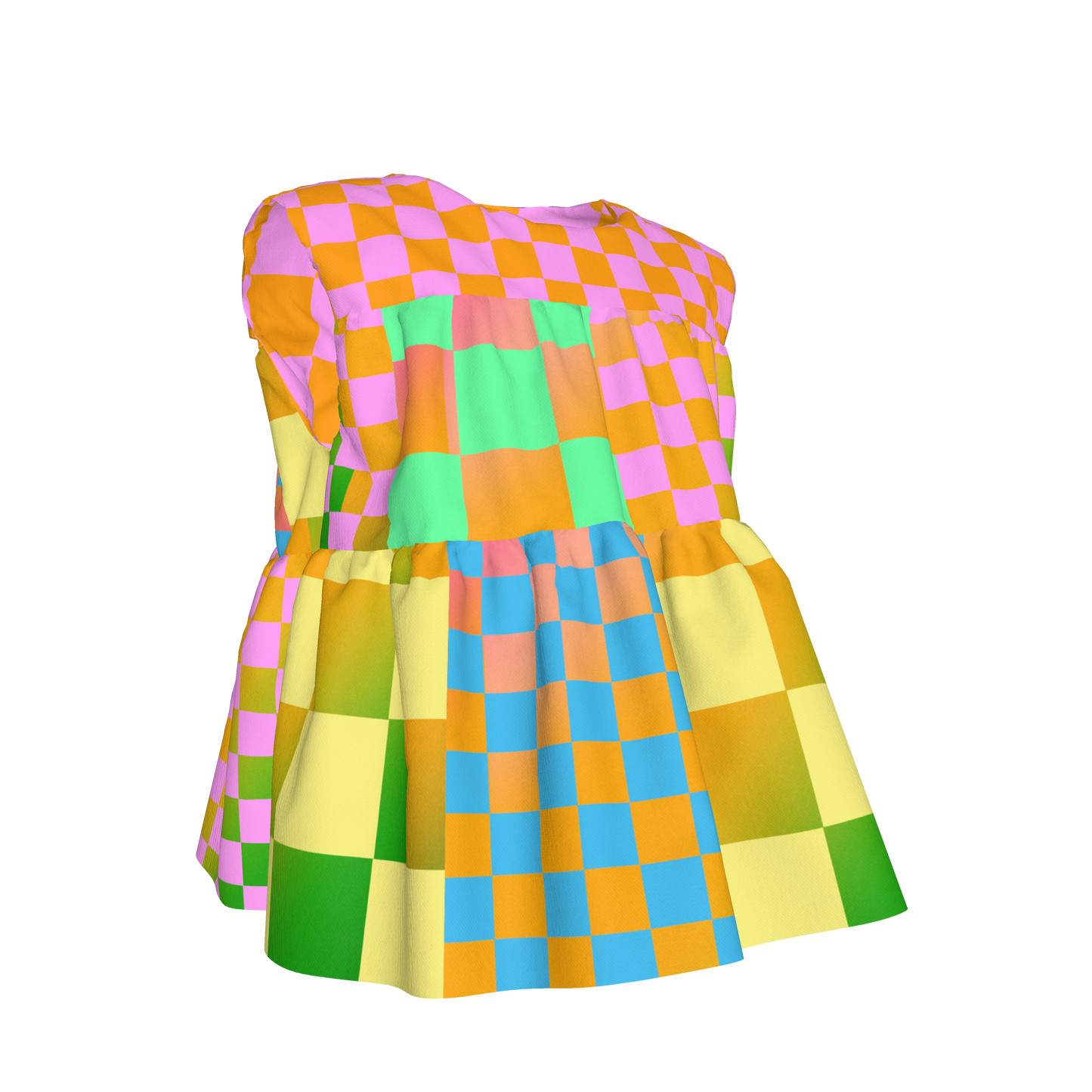 BruceGlen Psycheck Tiered Top
