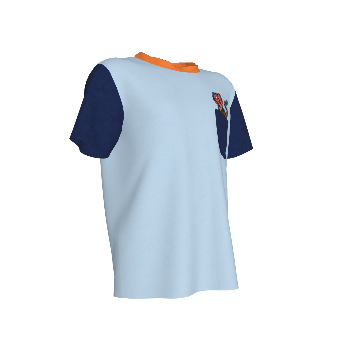 Tiger Pocket Pal Tee in Ocean Sunset