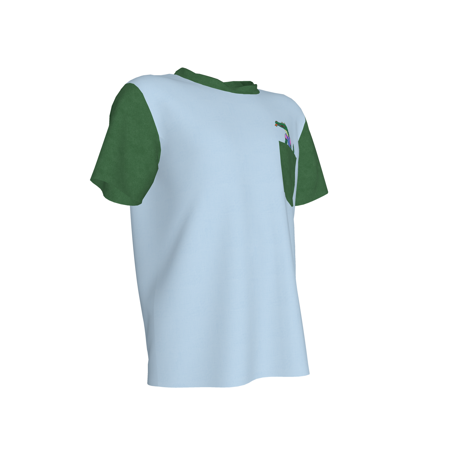 Croc Pocket Pal Tee in Swamp