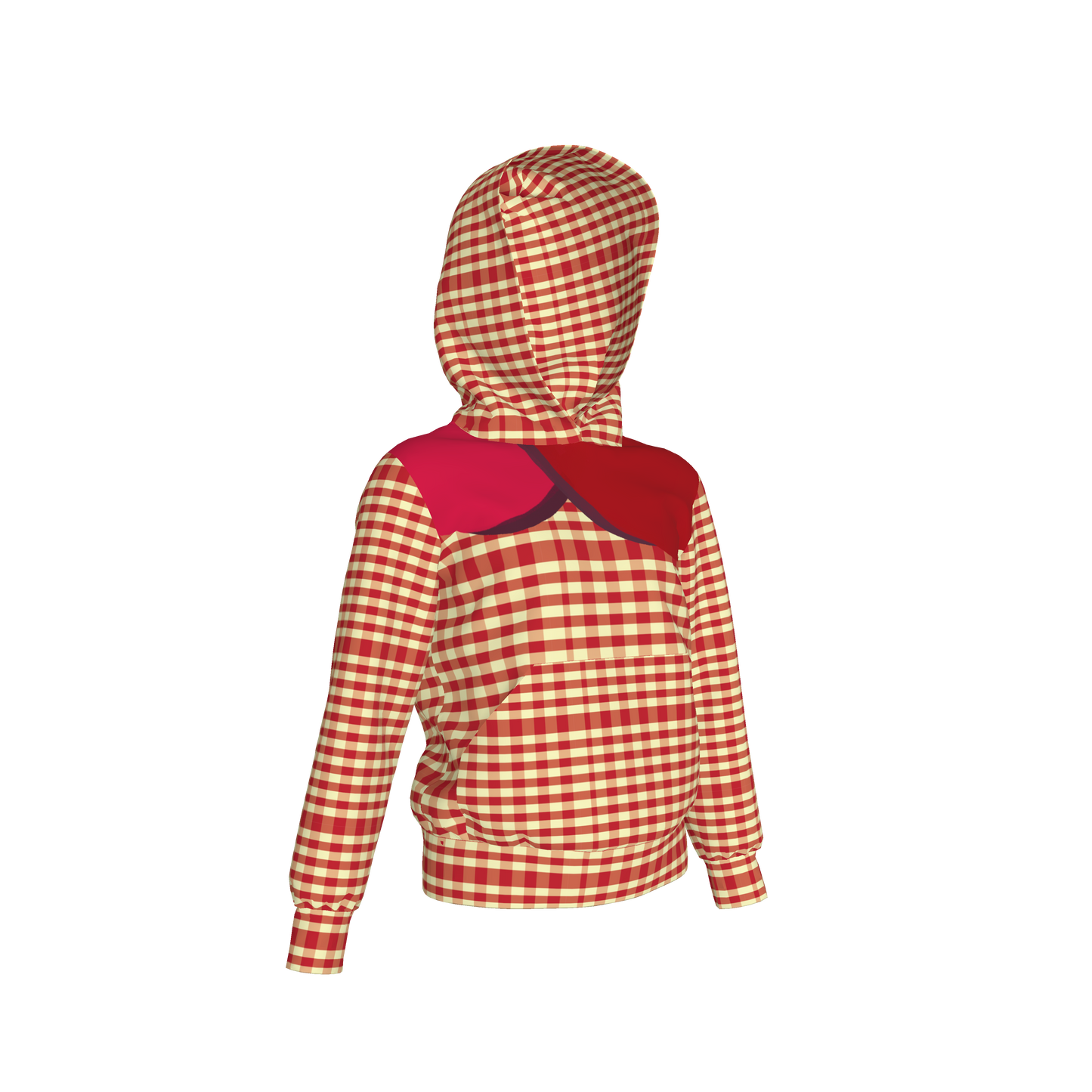 Yellow & Red Gingham Hoodie